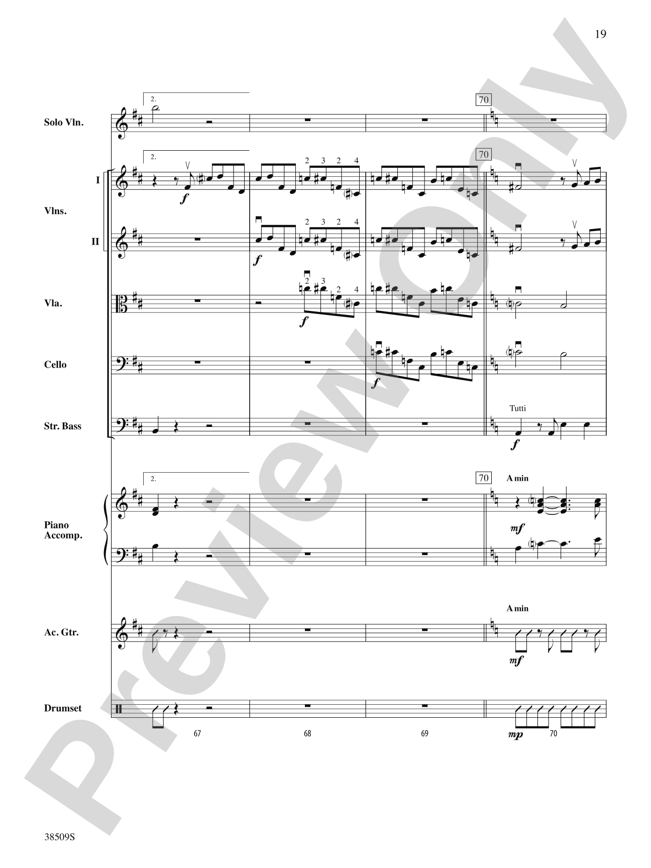 Recorda Me: String Orchestra Conductor Score & Parts