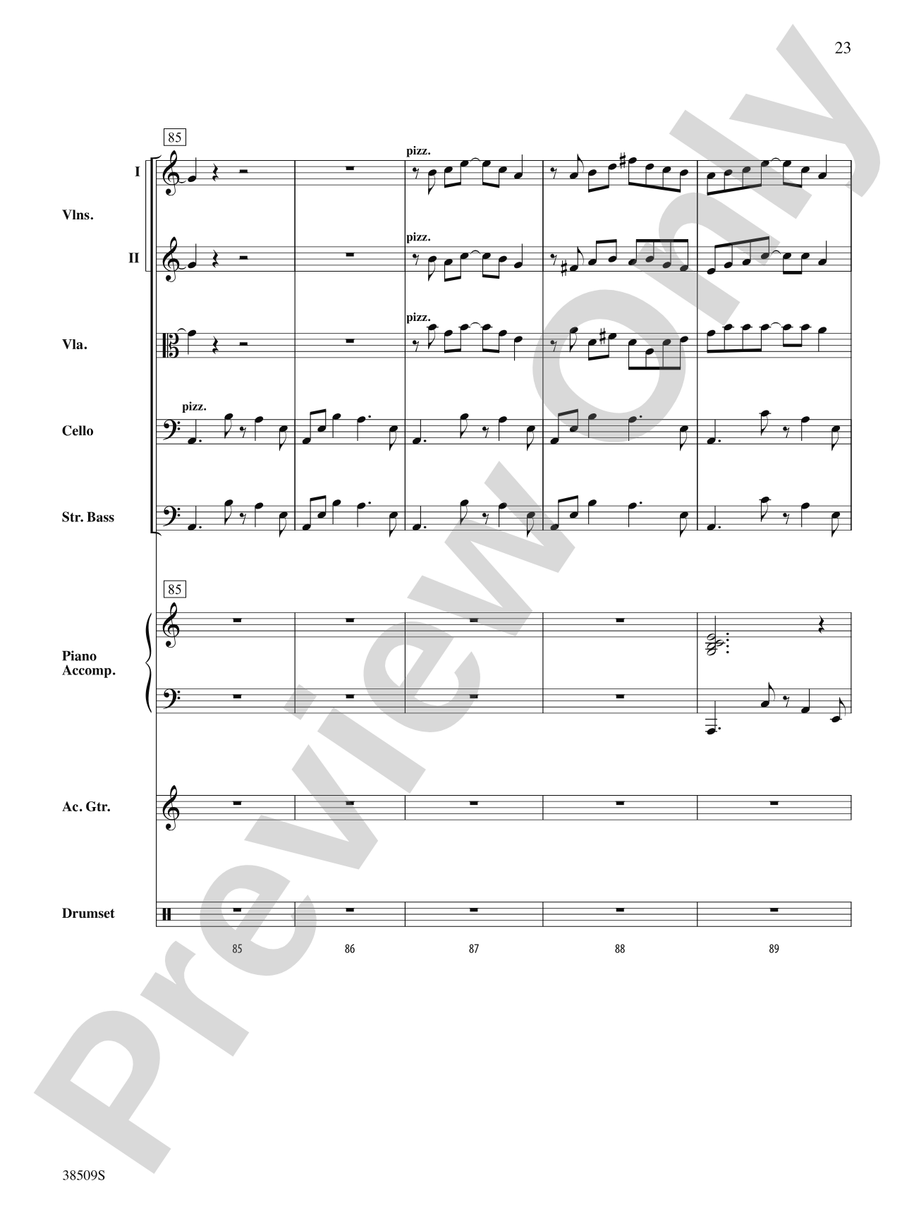 Recorda Me: String Orchestra Conductor Score & Parts