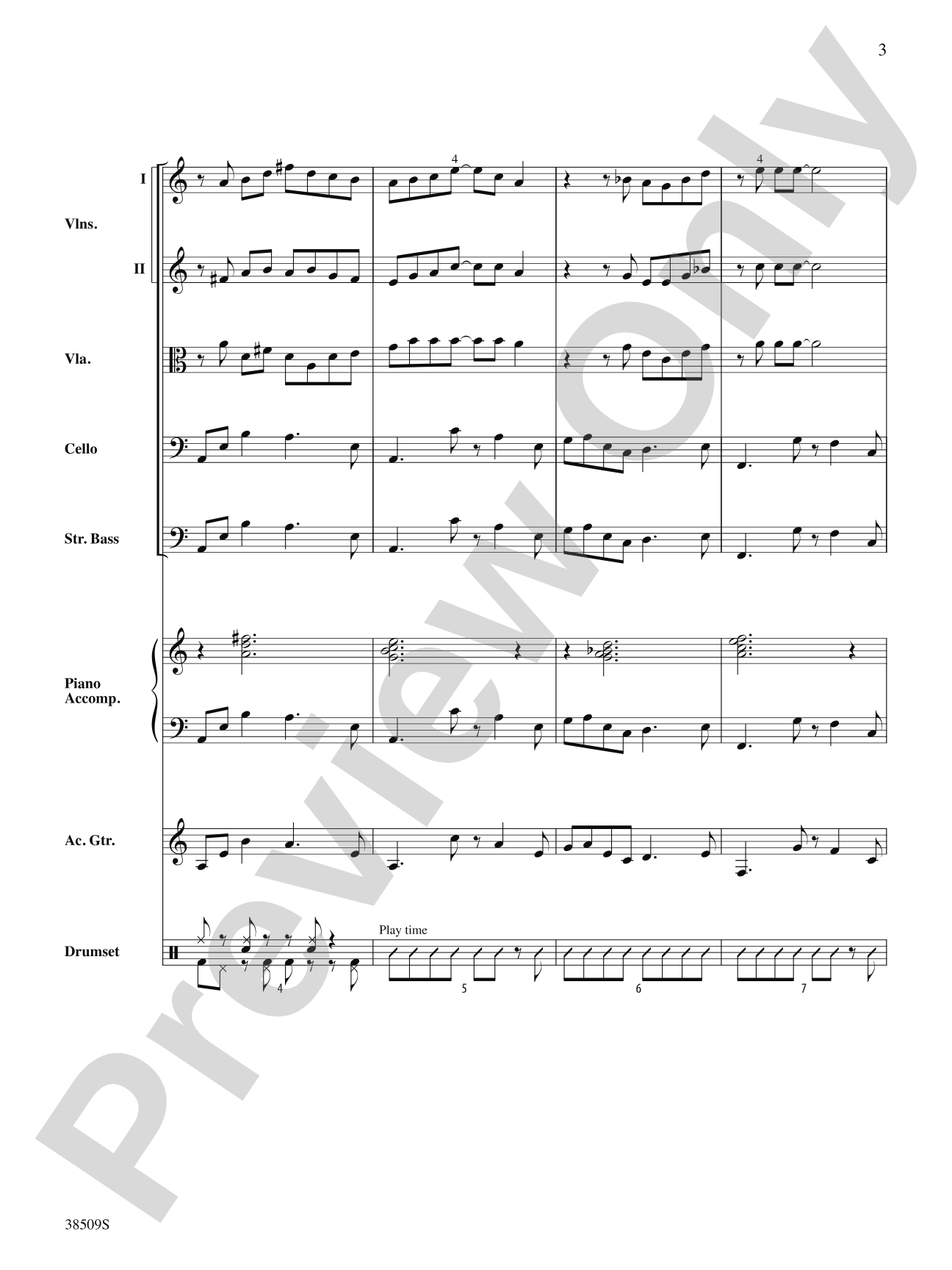 Recorda Me: String Orchestra Conductor Score & Parts
