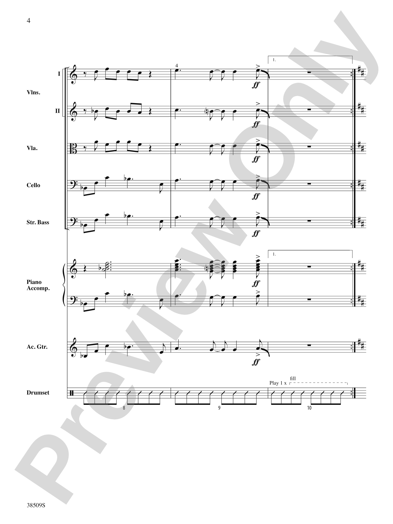 Recorda Me: String Orchestra Conductor Score & Parts
