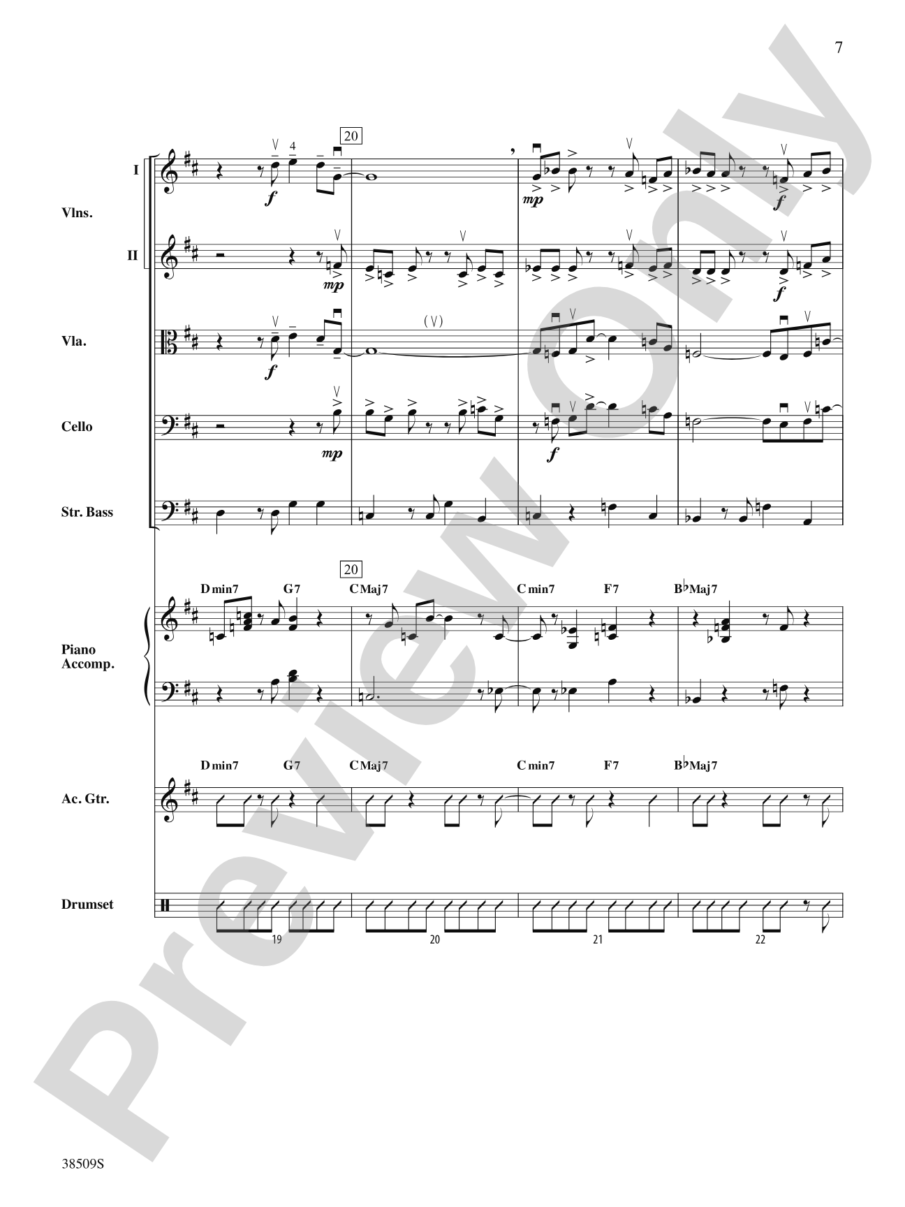 Recorda Me: String Orchestra Conductor Score & Parts