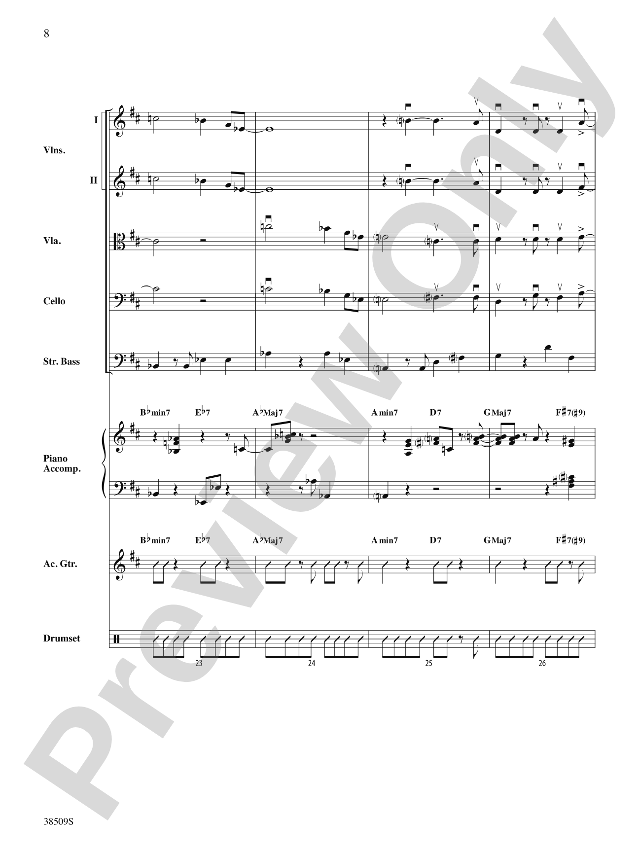 Recorda Me: String Orchestra Conductor Score & Parts