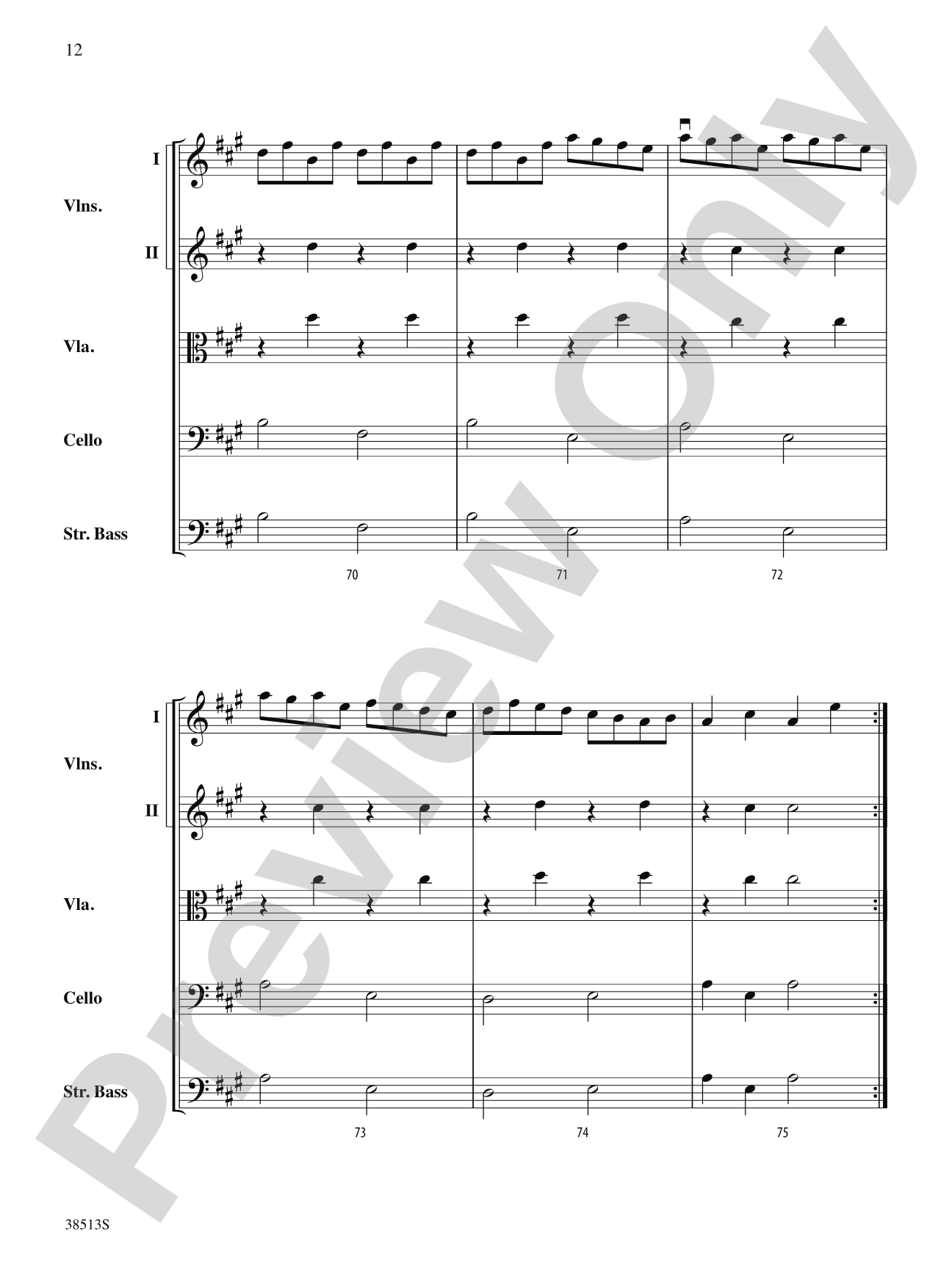 American Fiddle Triptych: String Orchestra Conductor Score & Parts