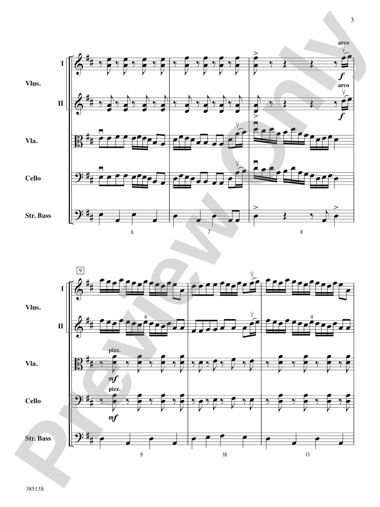 American Fiddle Triptych: String Orchestra Conductor Score & Parts
