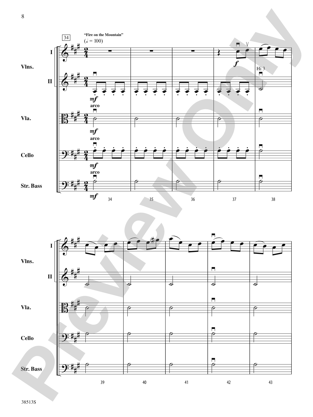 American Fiddle Triptych: String Orchestra Conductor Score & Parts