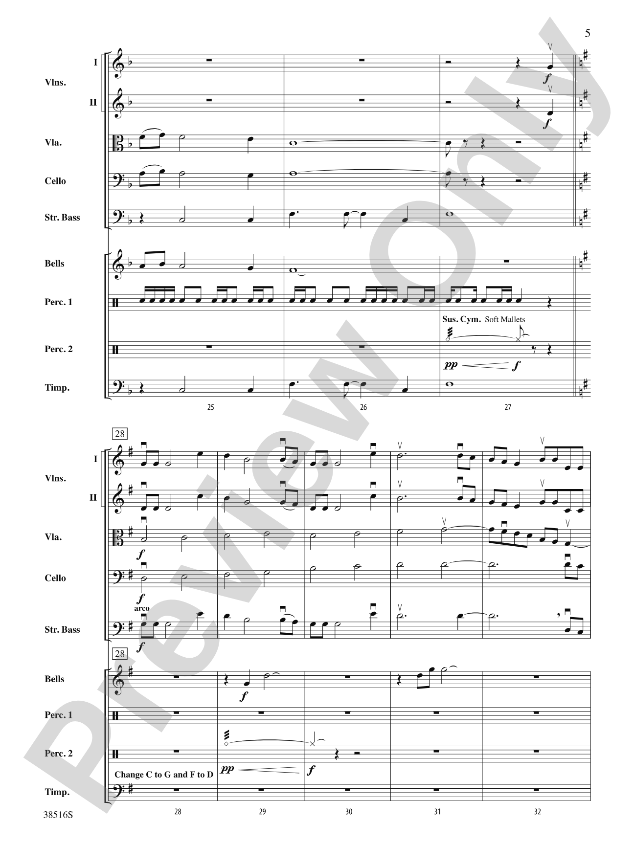 The Holly and the Ivy: Score