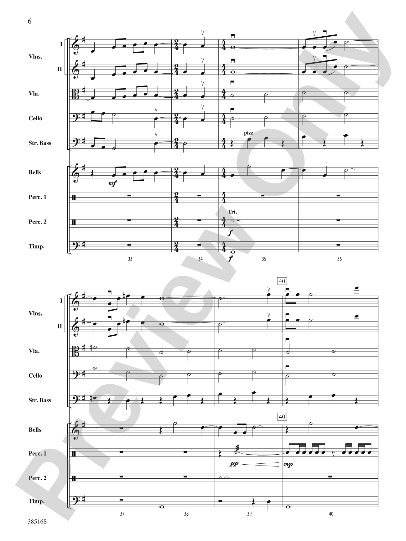 The Holly and the Ivy: Score