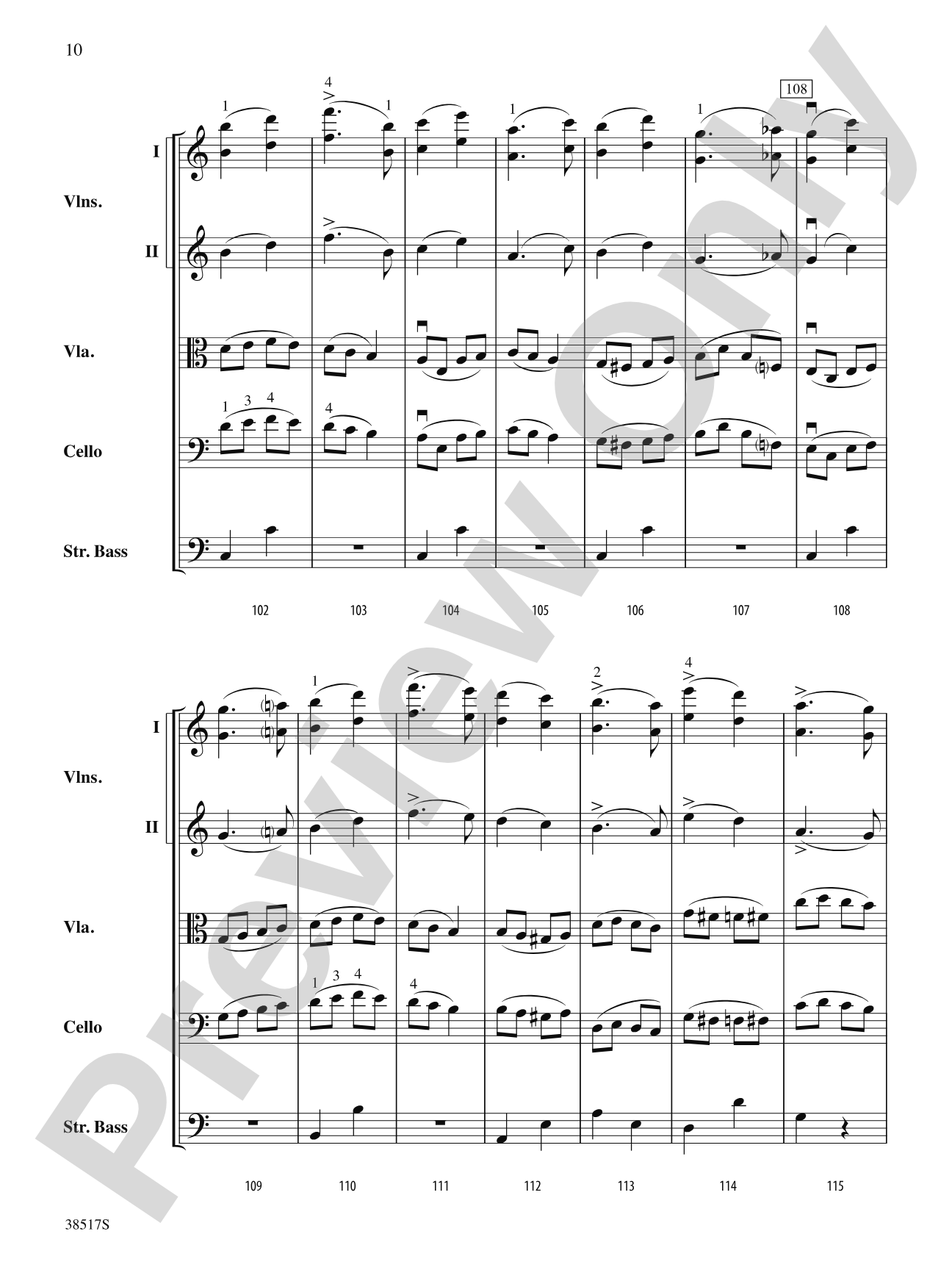 Serenade for Strings: String Orchestra Conductor Score & Parts