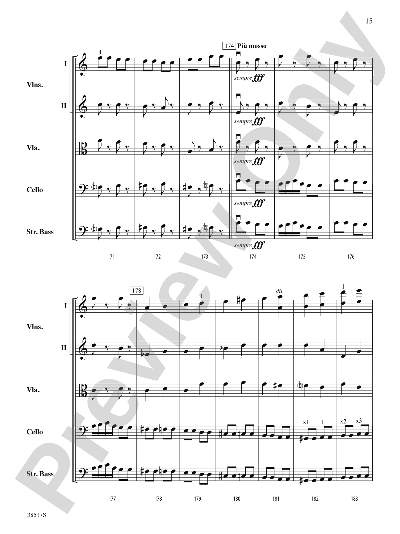 Serenade for Strings: String Orchestra Conductor Score & Parts