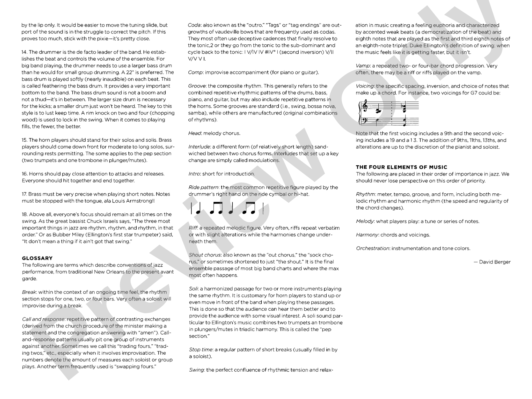 Sepia Panorama: Jazz Ensemble Conductor Score & Parts