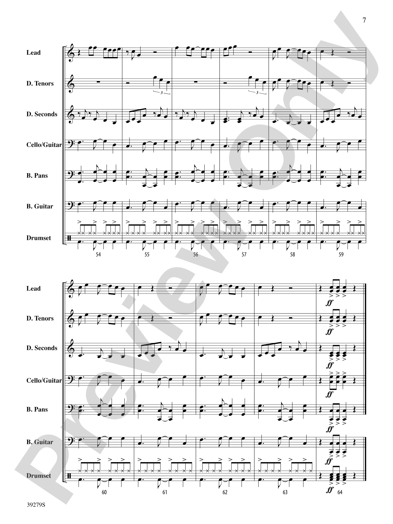 Loco Man: Steel Drum Conductor Score & Parts