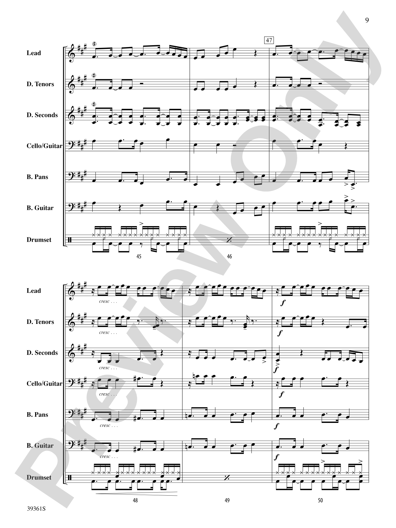 Papaya Treat: Steel Drum Conductor Score & Parts