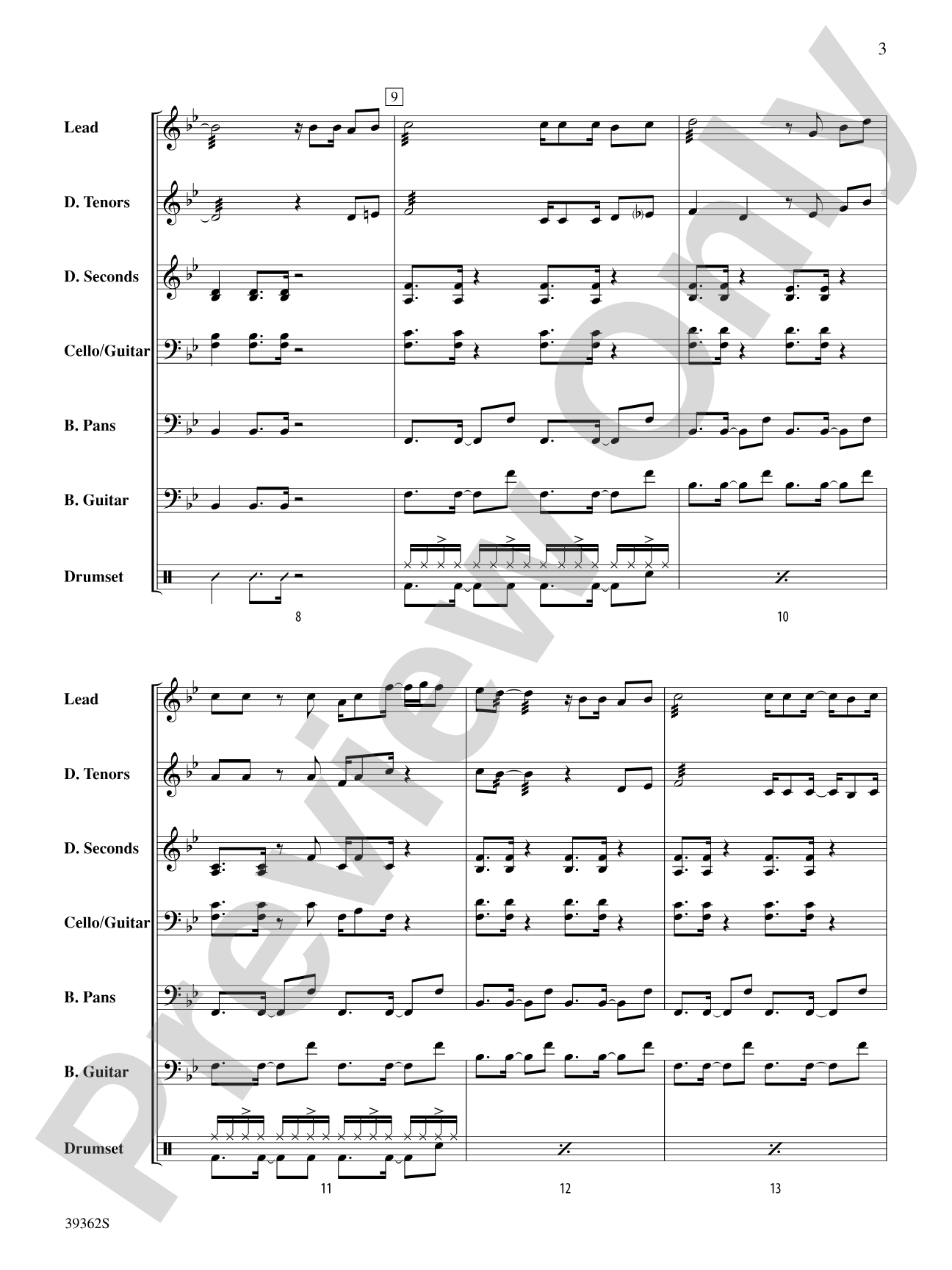 The Flamingo: Steel Drum Conductor Score & Parts