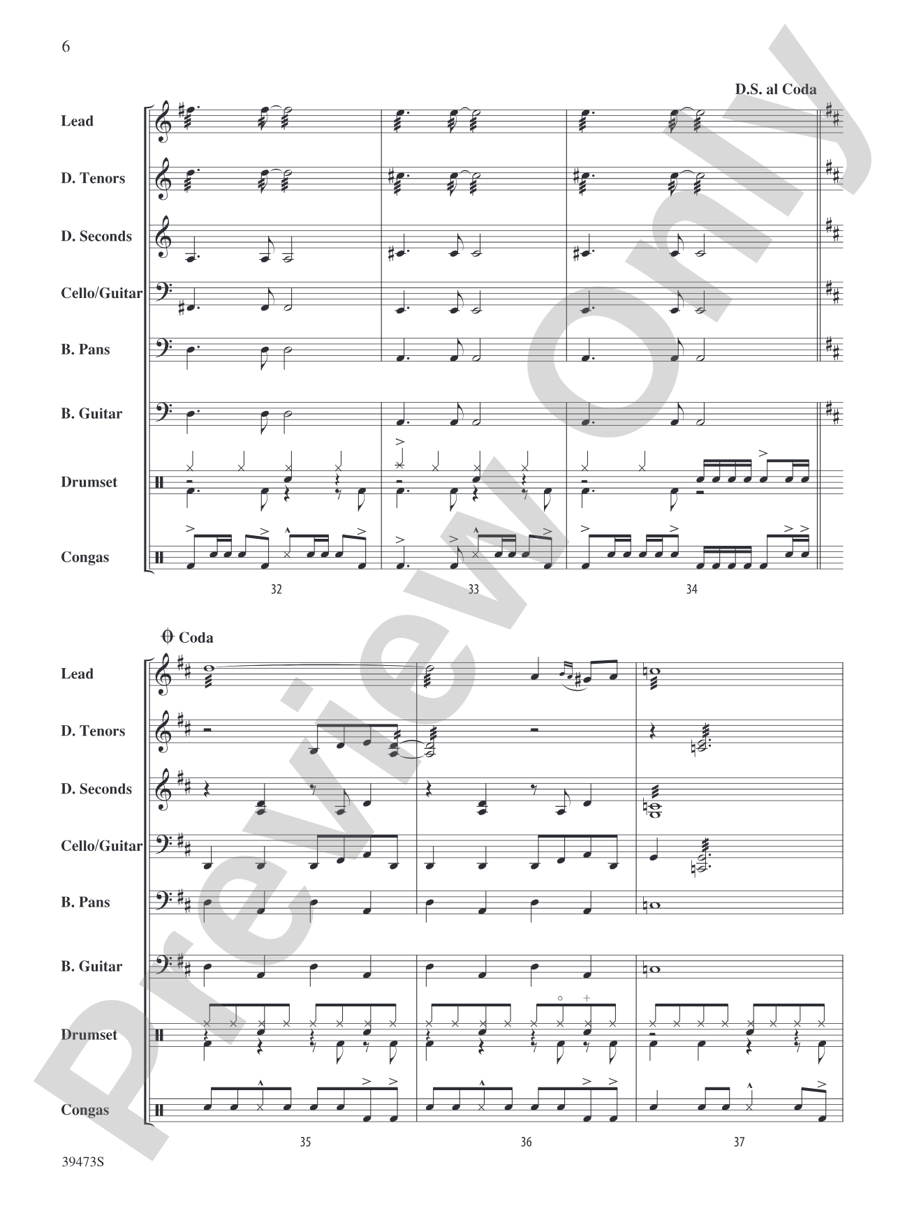 I Can See Clearly Now: Steel Drum Conductor Score & Parts