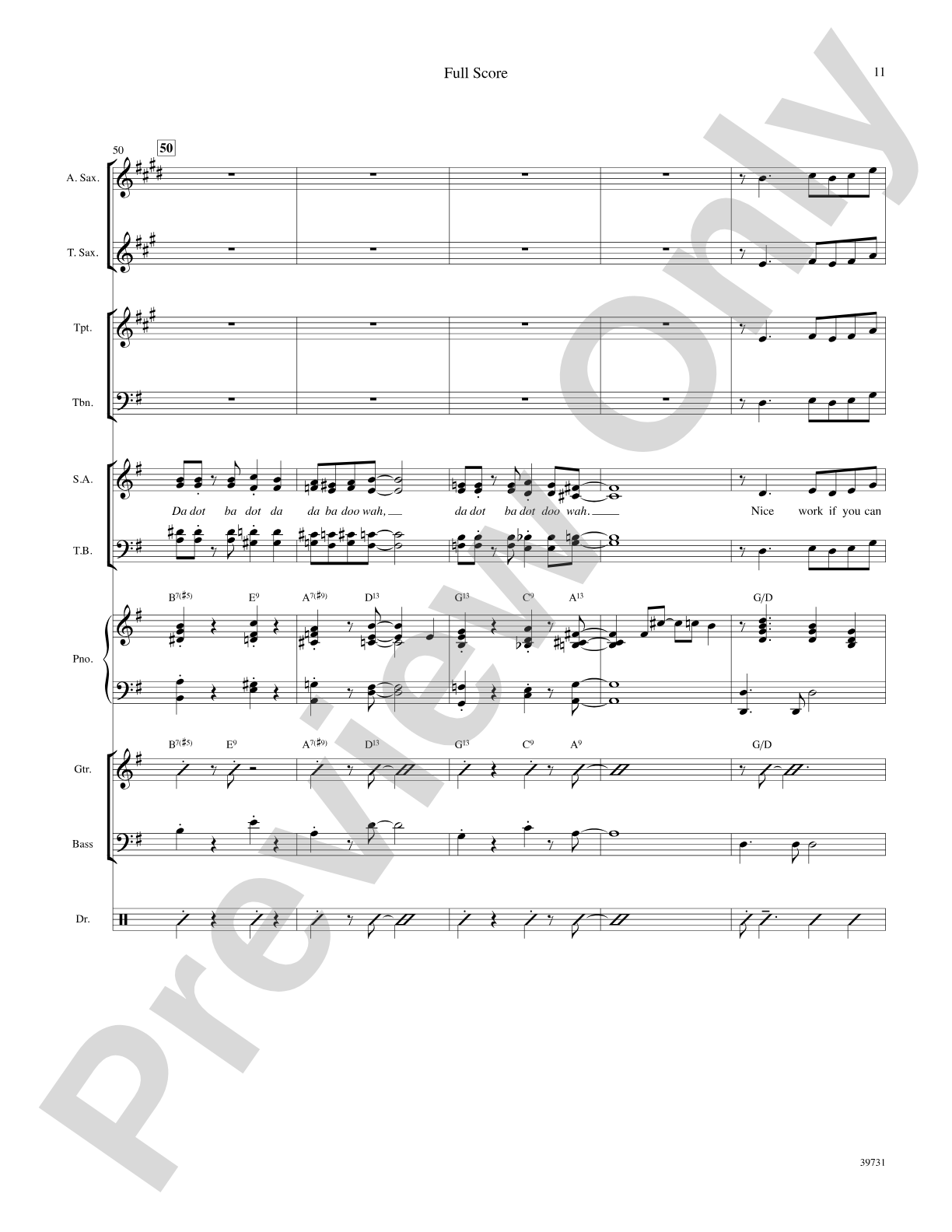 Nice Work If You Can Get It: Score: Choral SoundPax