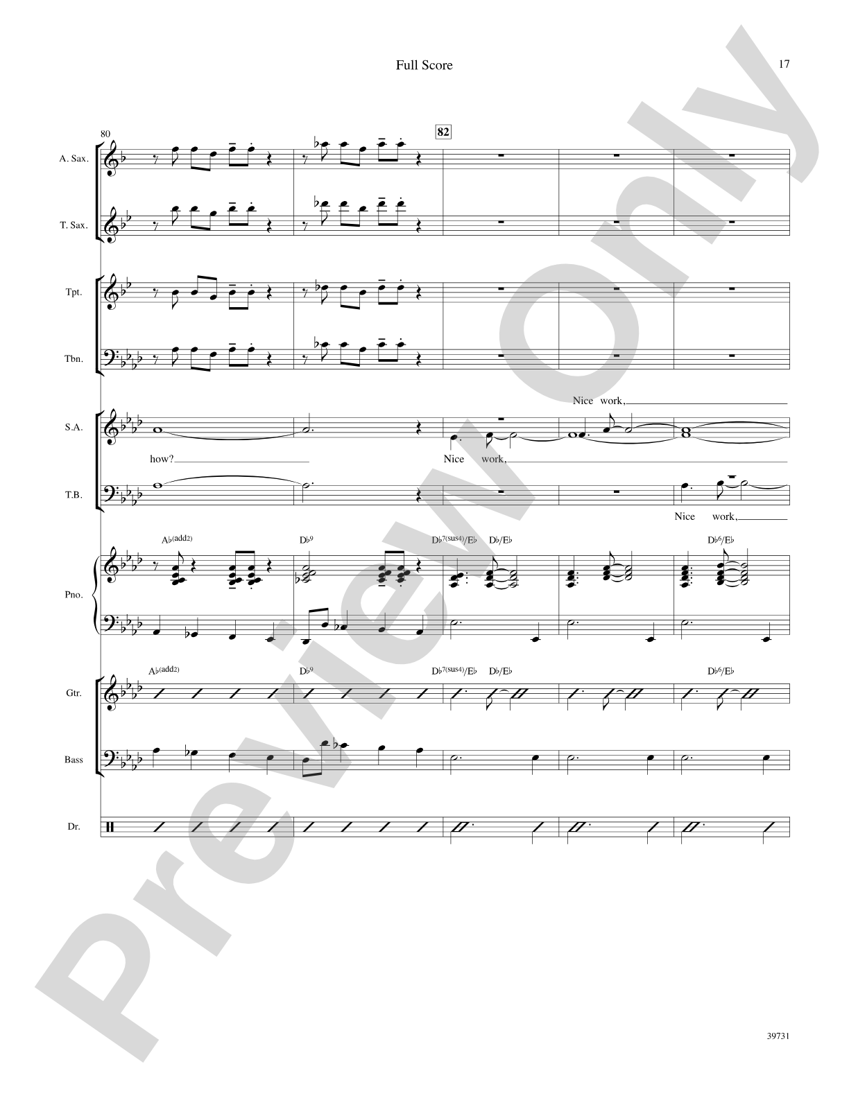 Nice Work If You Can Get It: Score: Choral SoundPax