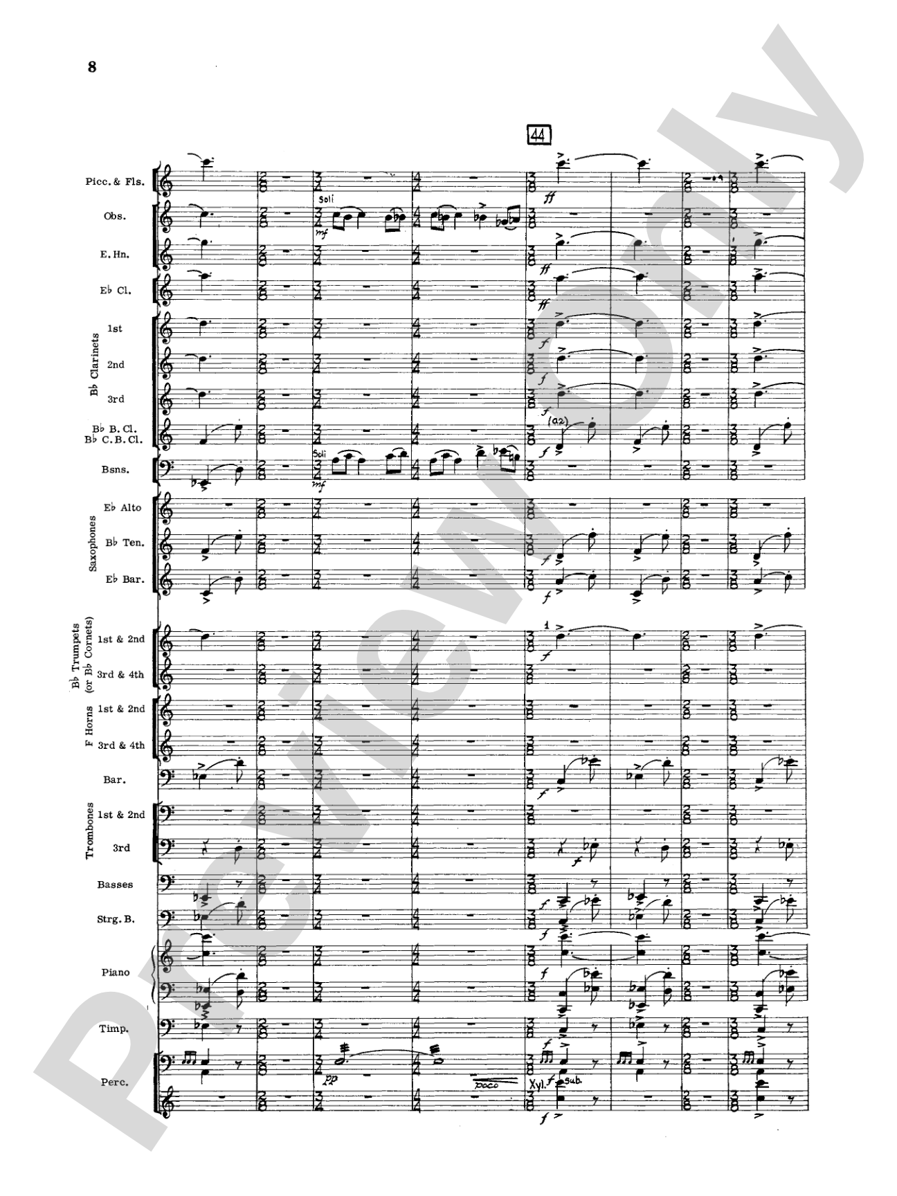 Geometrics in Sound, Op. 29: Concert Band Conductor Score & Parts