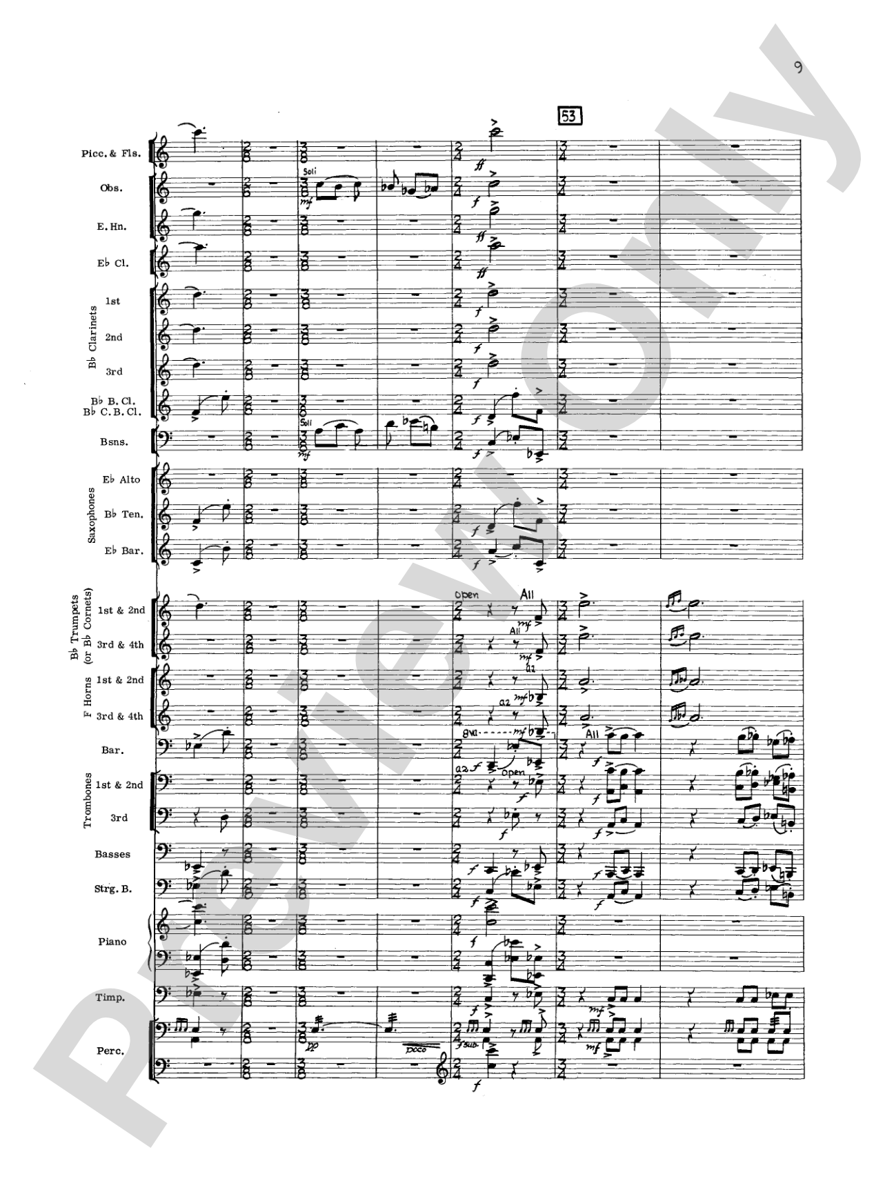 Geometrics in Sound, Op. 29: Concert Band Conductor Score & Parts