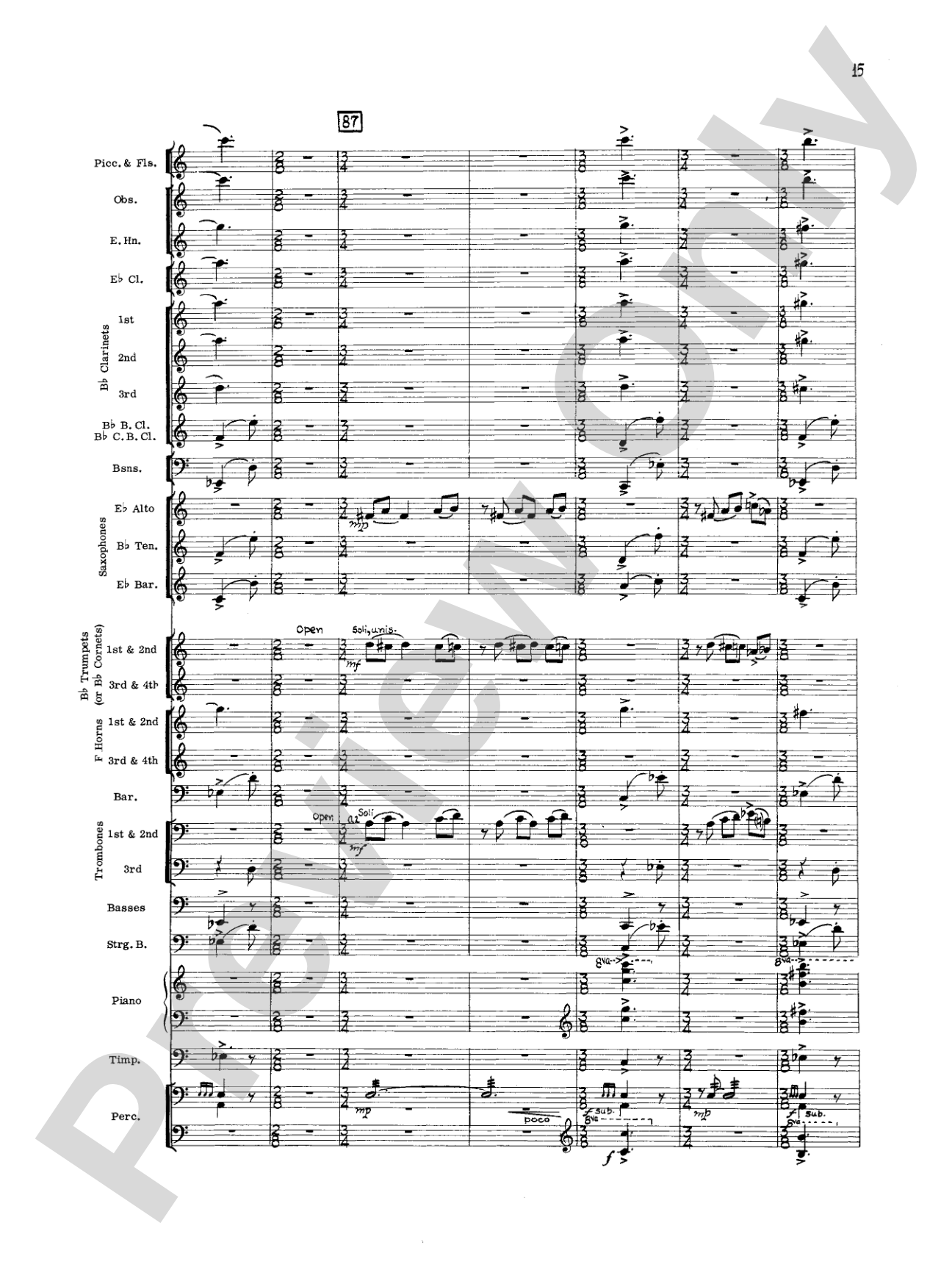 Geometrics in Sound, Op. 29: Concert Band Conductor Score & Parts