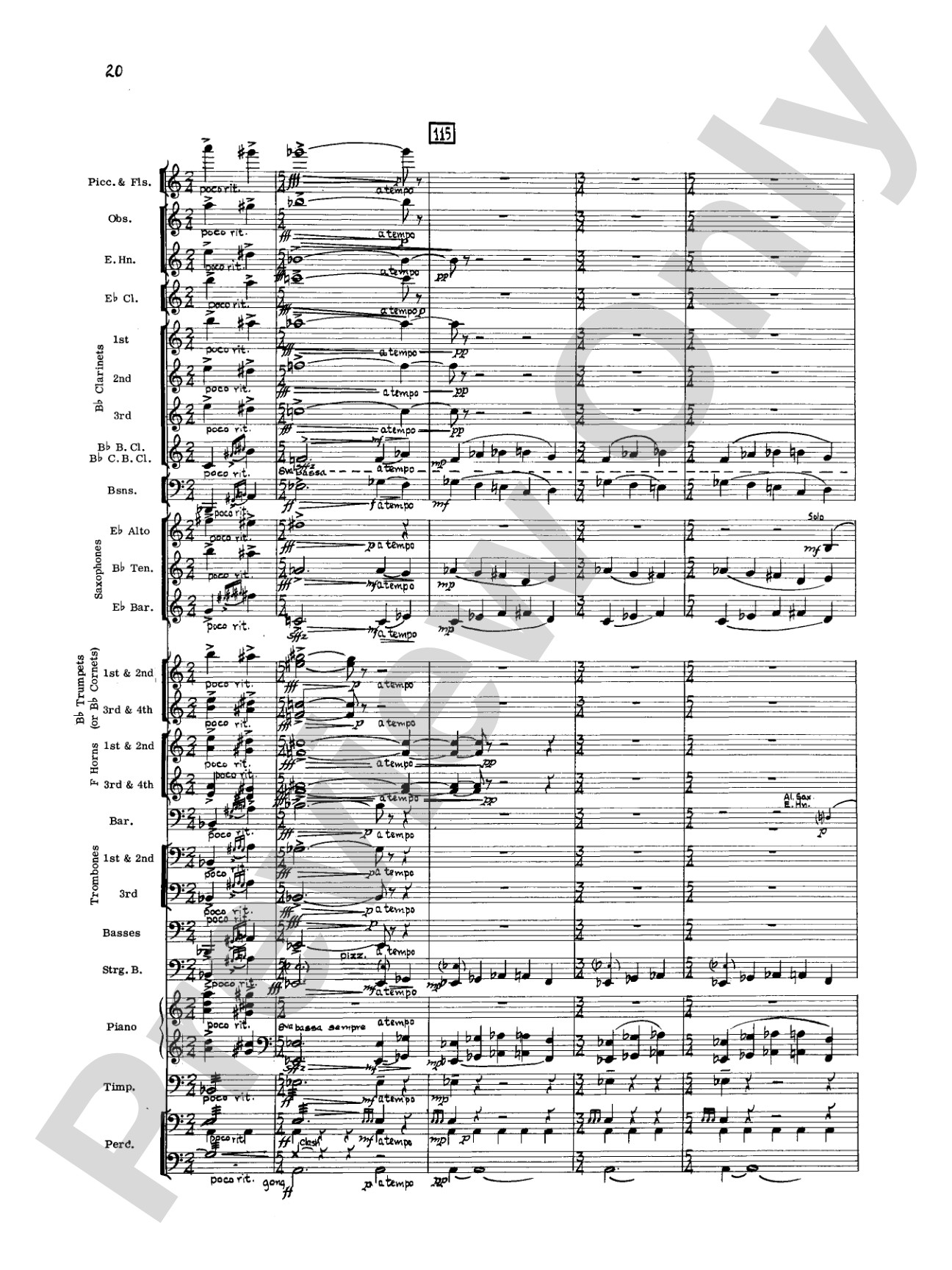 Geometrics in Sound, Op. 29: Concert Band Conductor Score & Parts