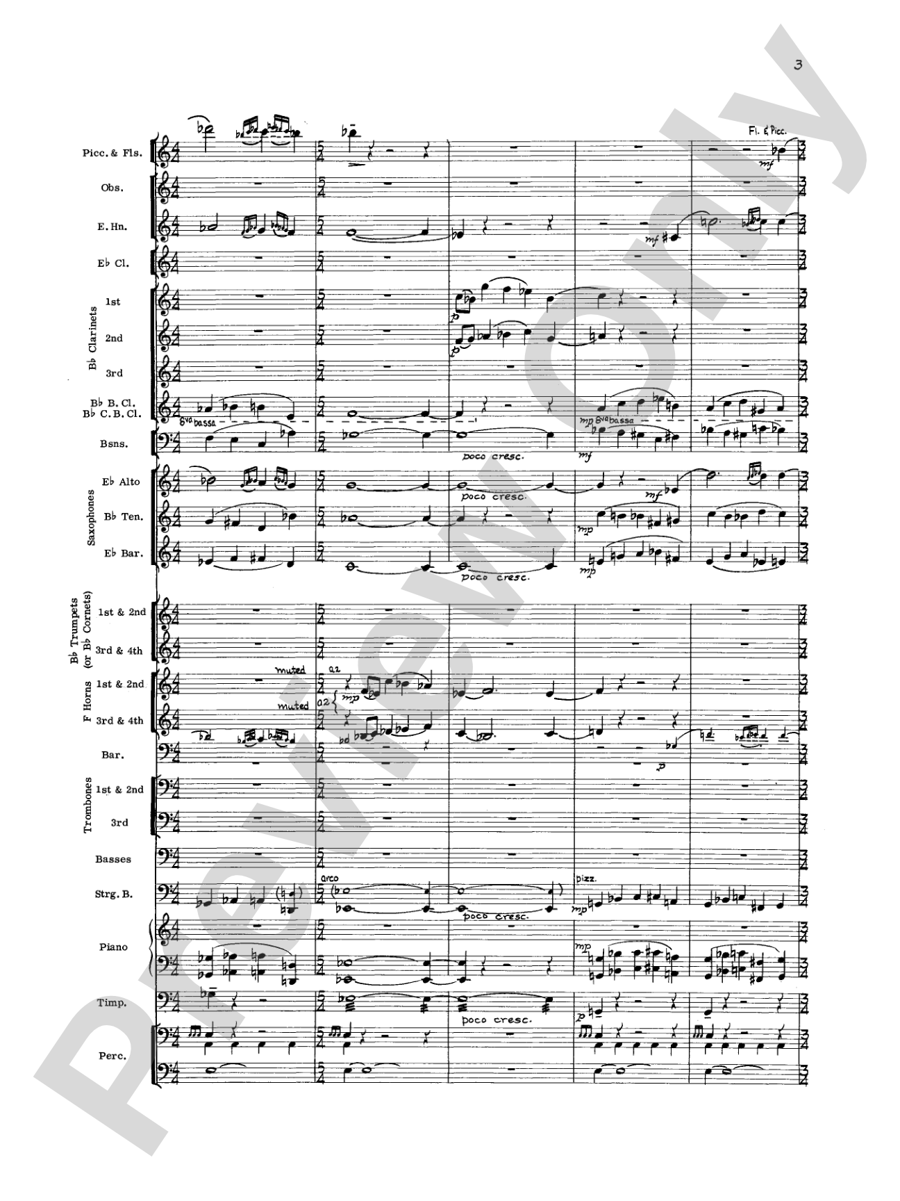 Geometrics in Sound, Op. 29: Concert Band Conductor Score & Parts