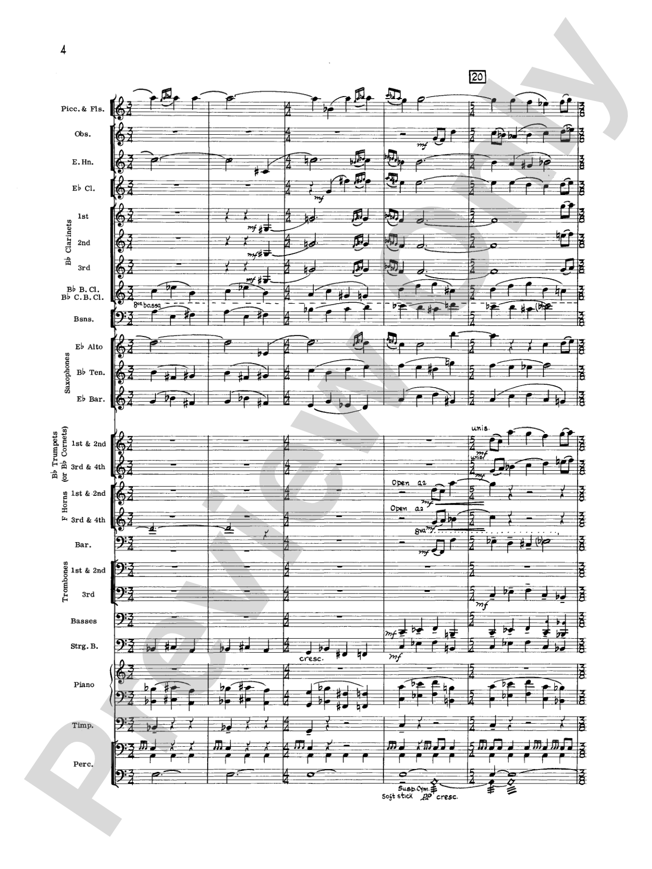 Geometrics in Sound, Op. 29: Concert Band Conductor Score & Parts