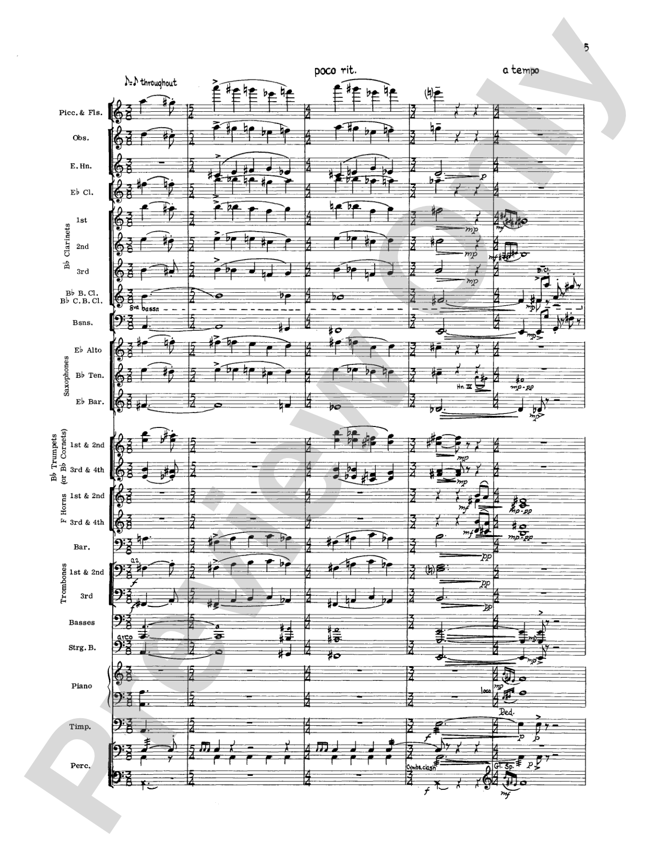 Geometrics in Sound, Op. 29: Concert Band Conductor Score & Parts