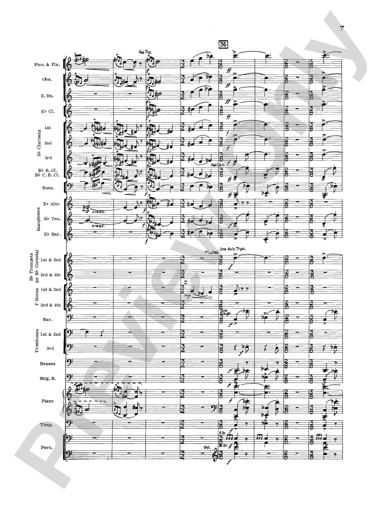 Geometrics in Sound, Op. 29: Concert Band Conductor Score & Parts