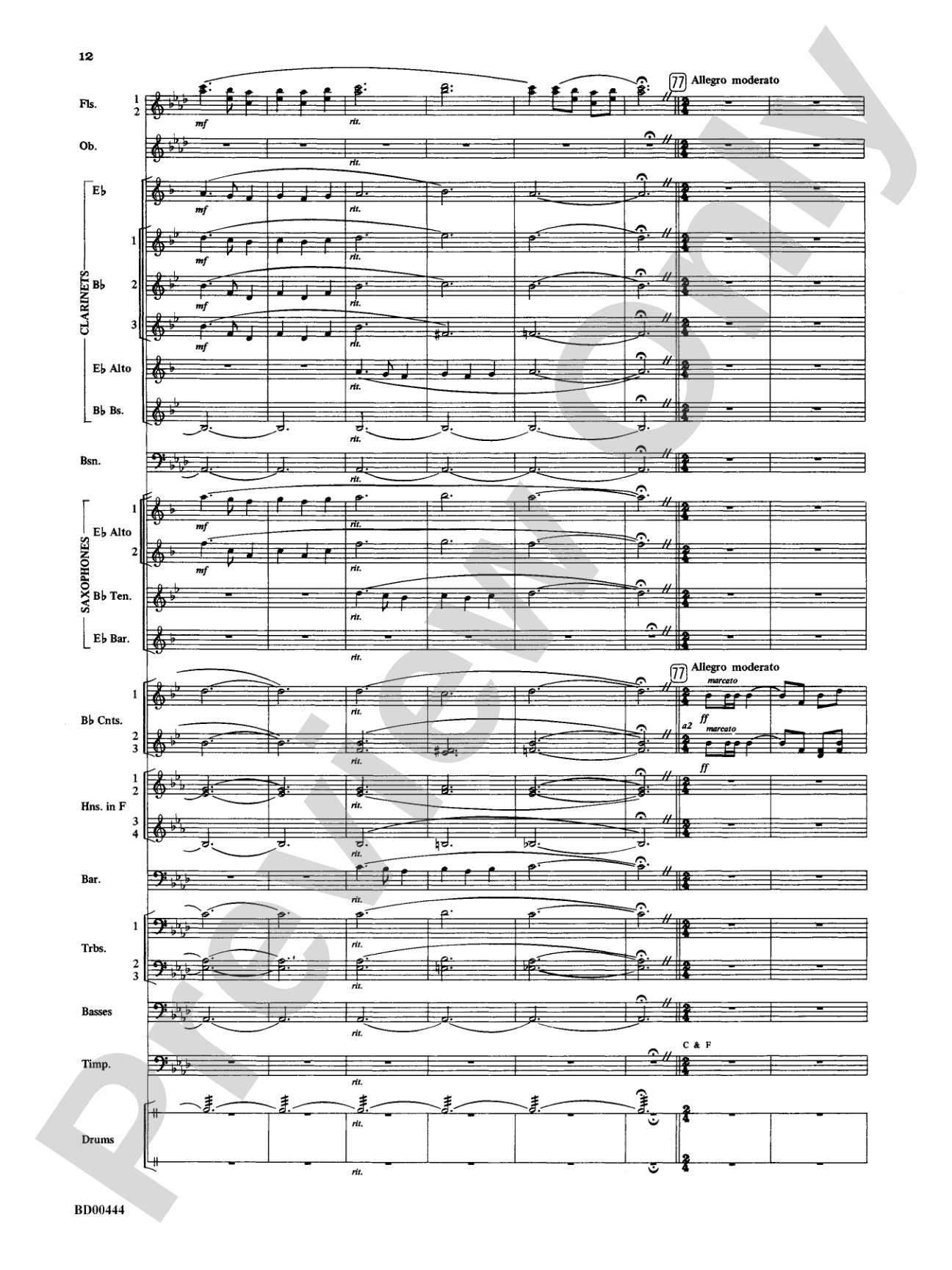 Lethbridge Overture: Concert Band Conductor Score & Parts