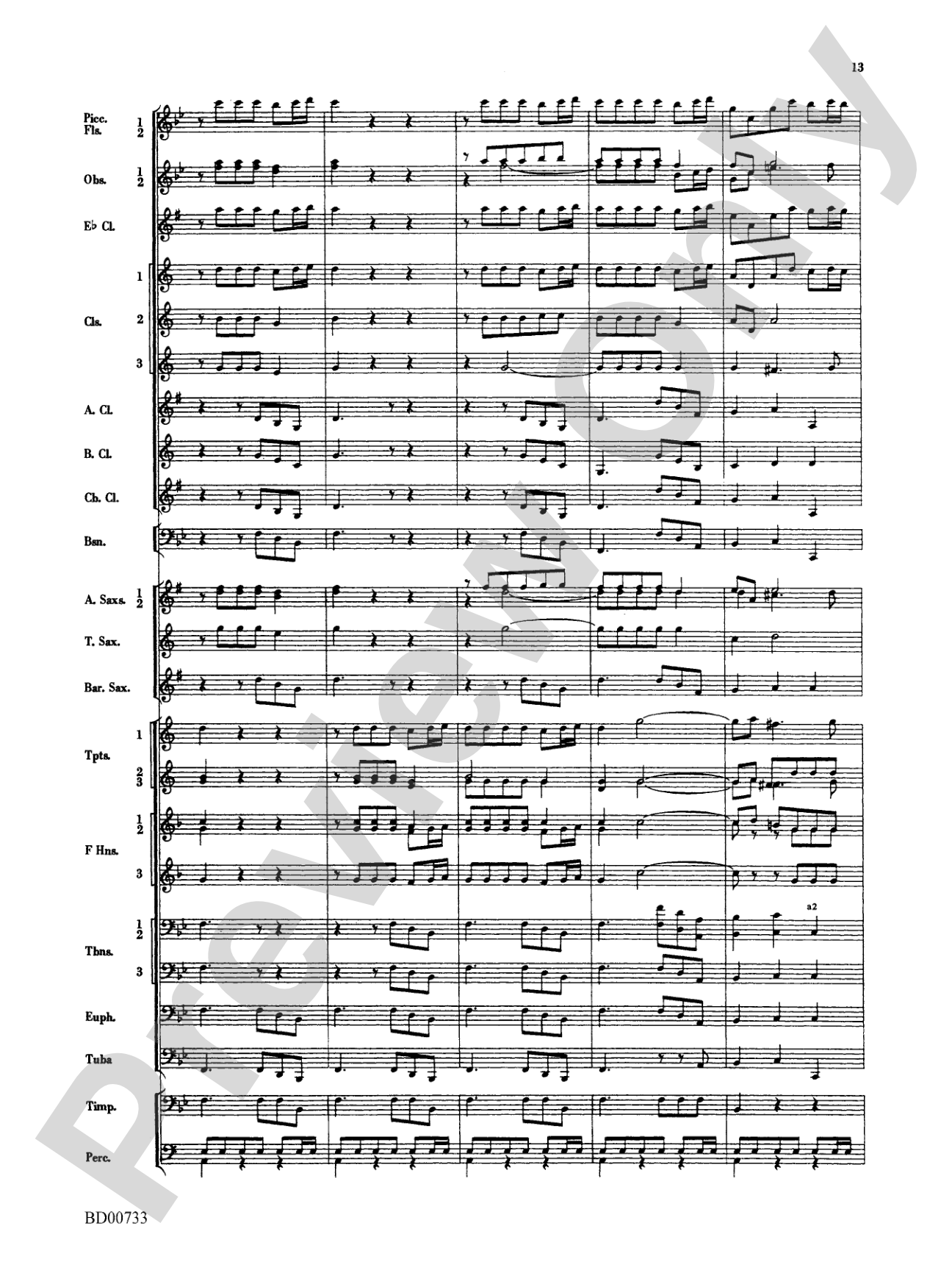 Water Music Suite: Concert Band Conductor Score & Parts