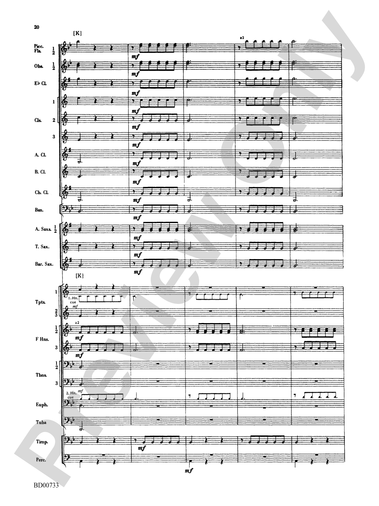 Water Music Suite: Concert Band Conductor Score & Parts