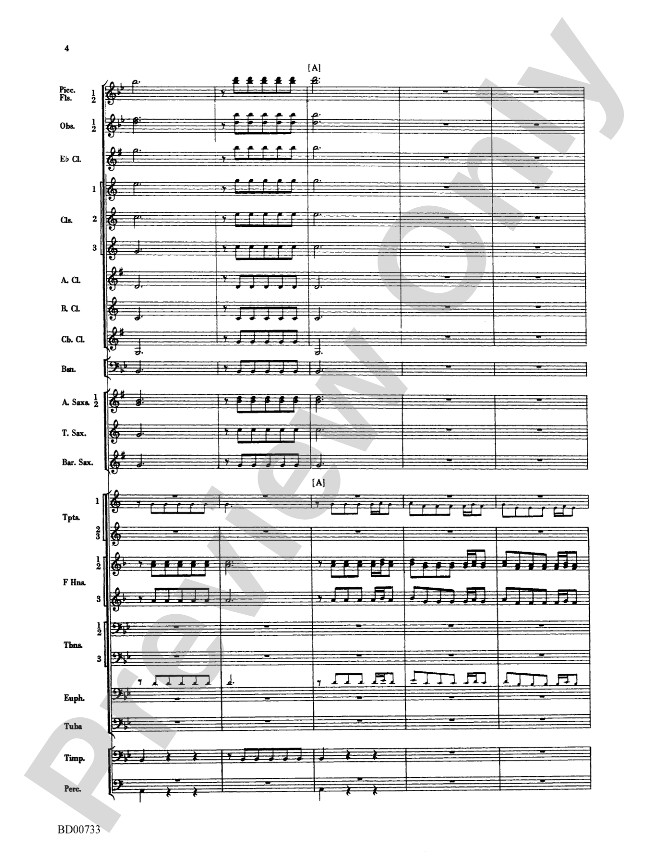 Water Music Suite: Concert Band Conductor Score & Parts
