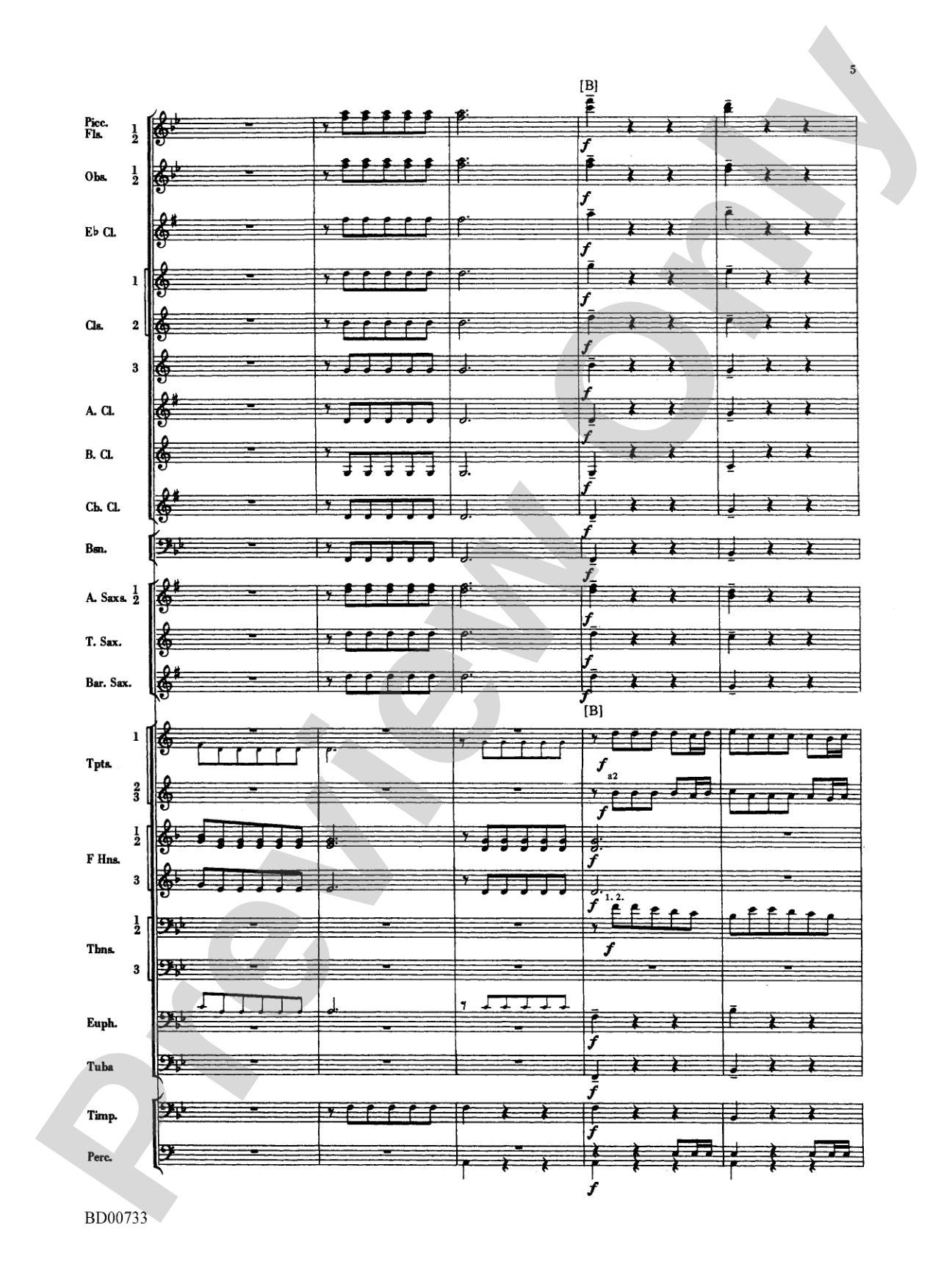 Water Music Suite: Concert Band Conductor Score & Parts