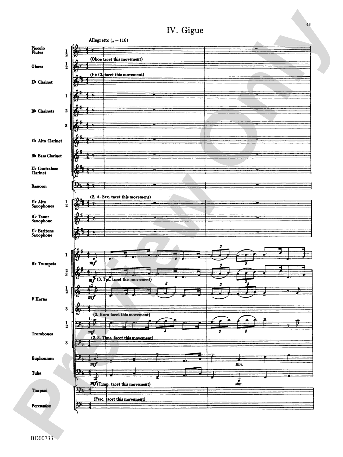 Water Music Suite: Concert Band Conductor Score & Parts