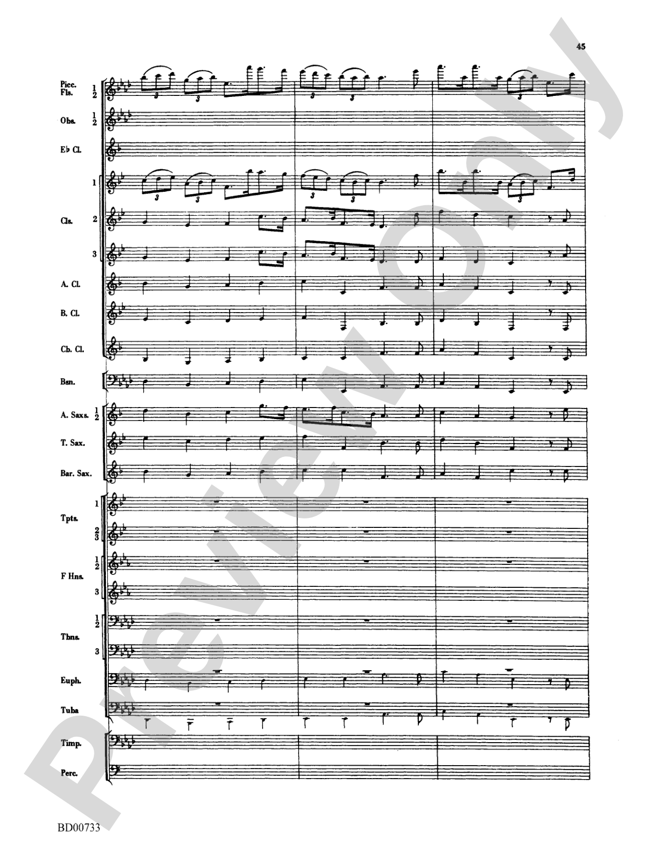 Water Music Suite: Concert Band Conductor Score & Parts