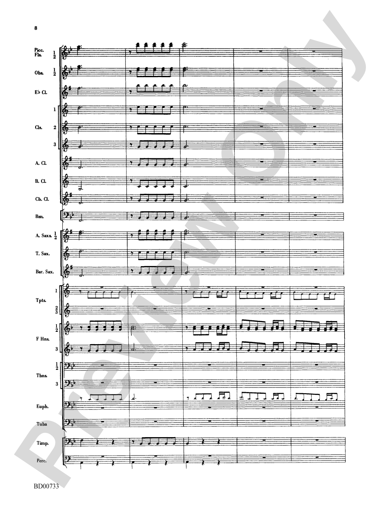 Water Music Suite: Concert Band Conductor Score & Parts