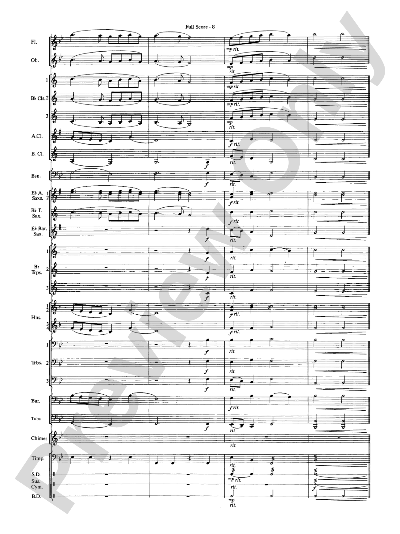 Ding! Dong! Merrily on High: Concert Band Conductor Score & Parts