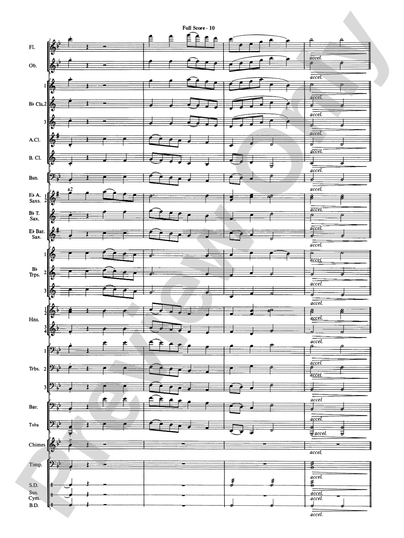 Ding! Dong! Merrily on High: Concert Band Conductor Score & Parts
