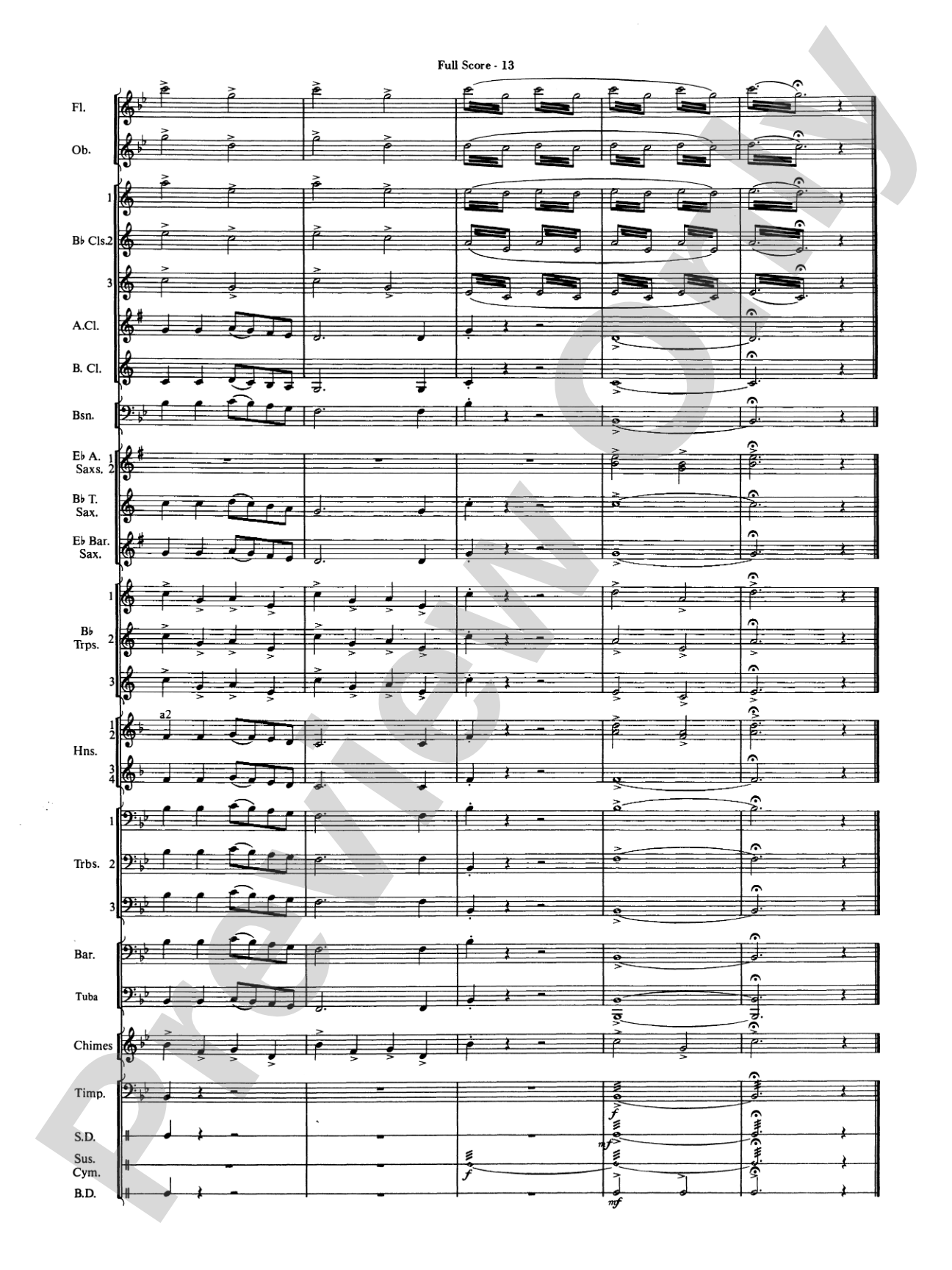 Ding! Dong! Merrily on High: Concert Band Conductor Score & Parts