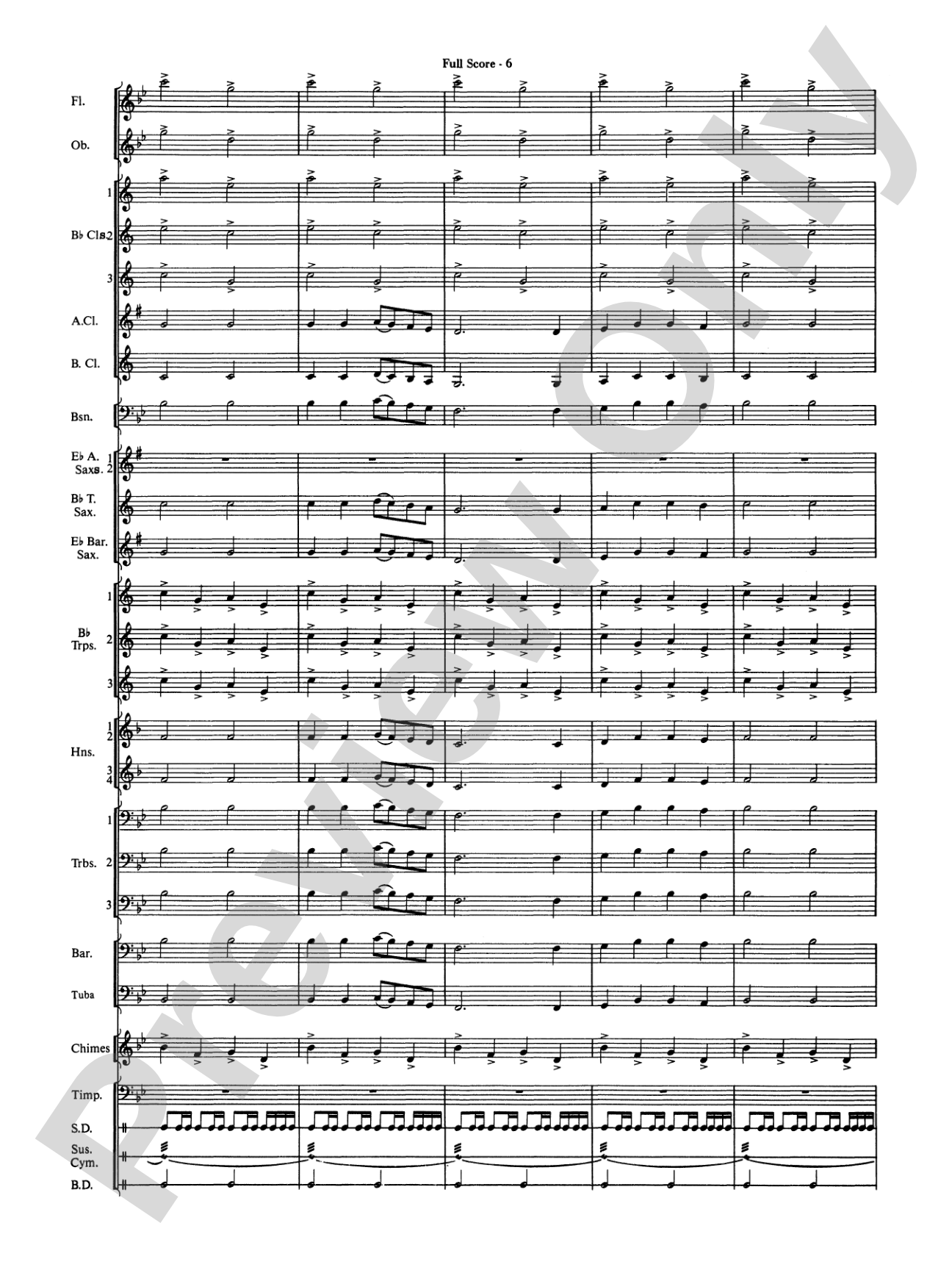 Ding! Dong! Merrily on High: Concert Band Conductor Score & Parts