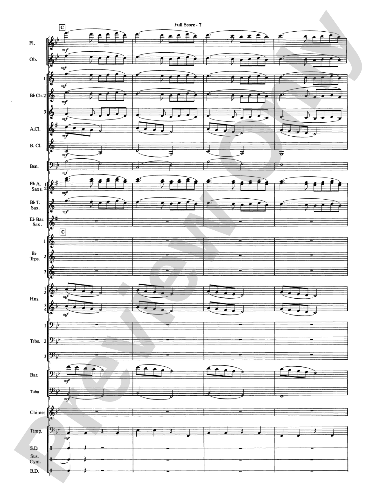 Ding! Dong! Merrily on High: Concert Band Conductor Score & Parts