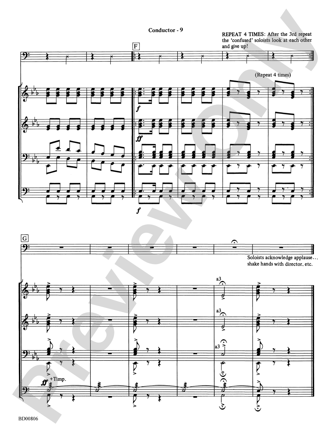Second Concerto for Faculty and Band: Concert Band Conductor Score & Parts