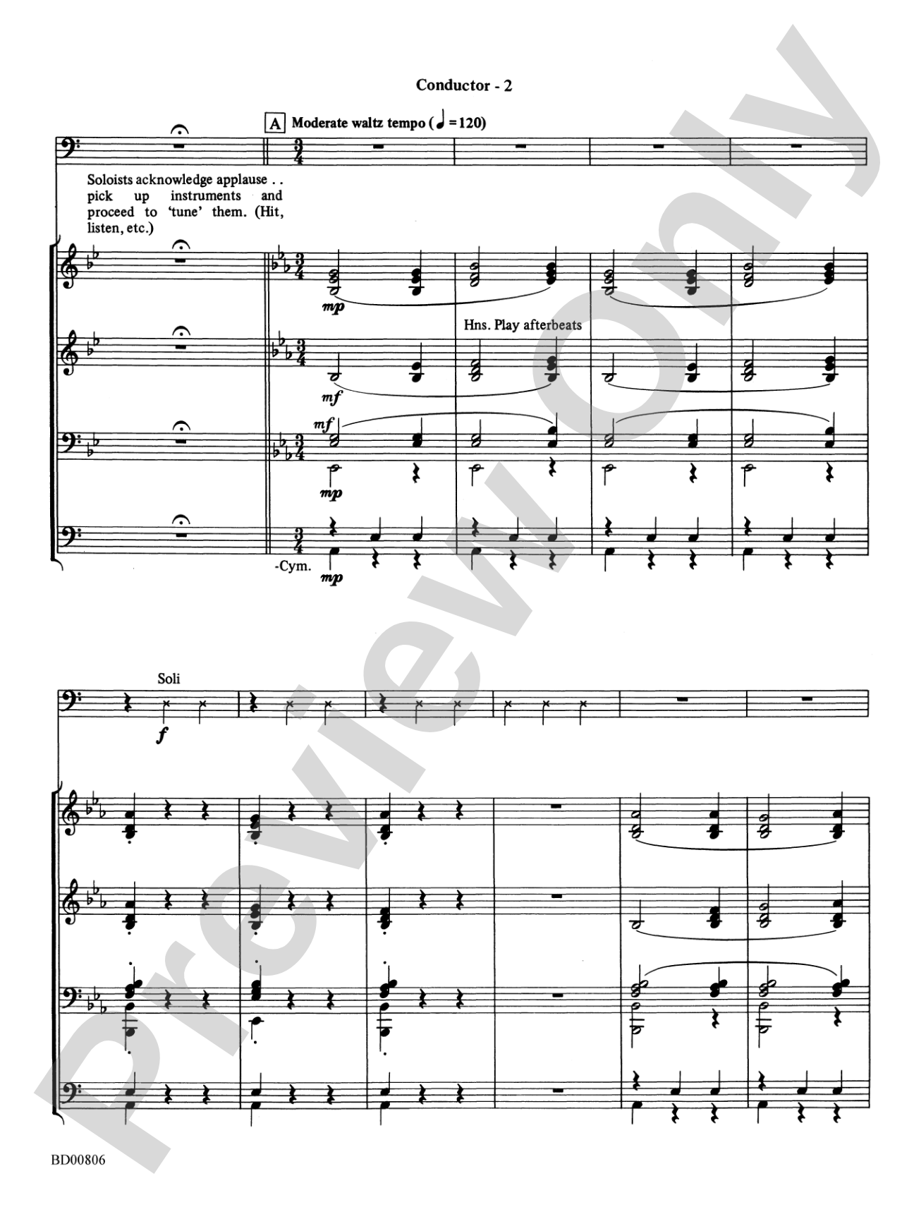 Second Concerto for Faculty and Band: Concert Band Conductor Score & Parts