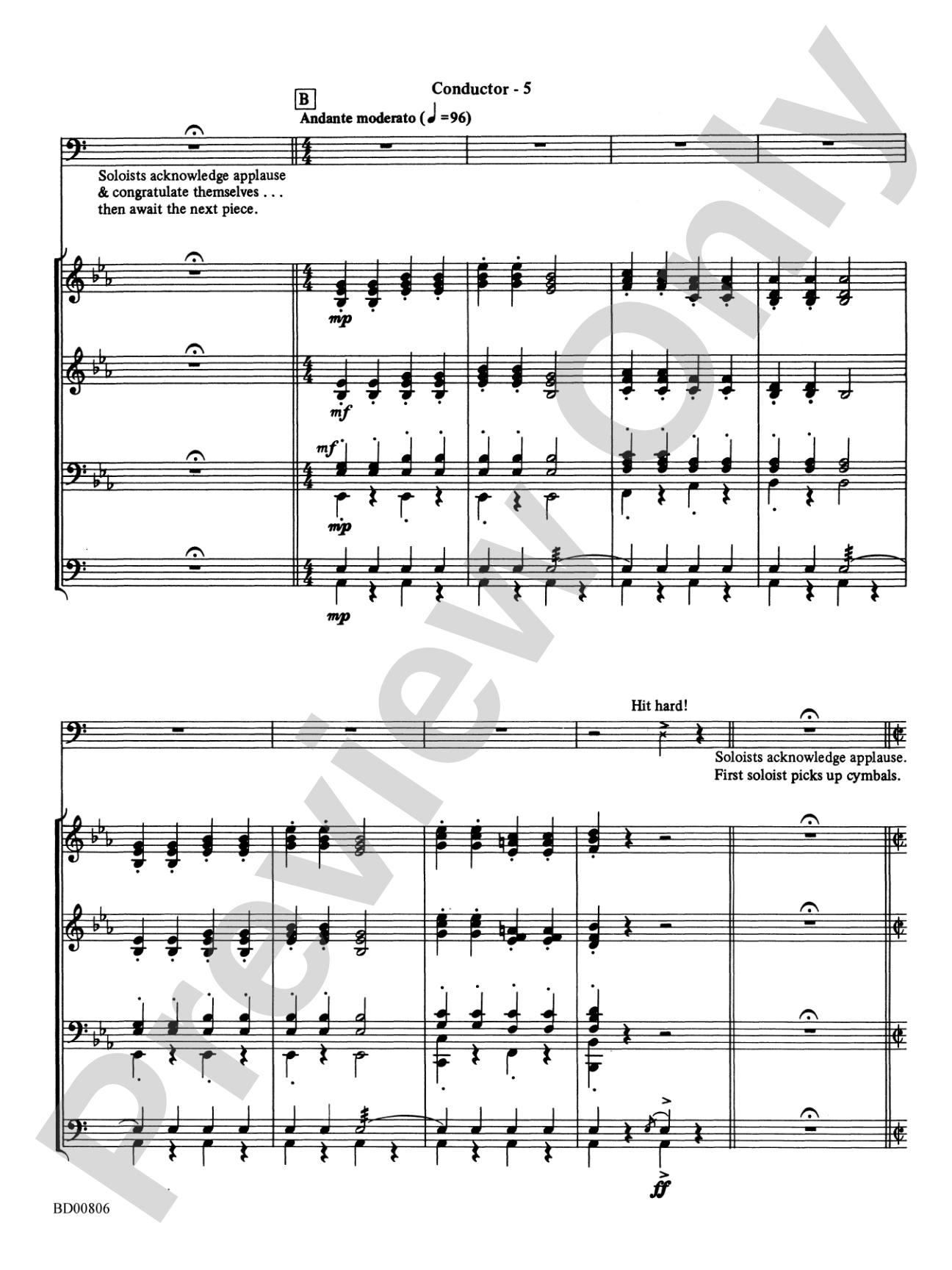 Second Concerto for Faculty and Band: Concert Band Conductor Score & Parts