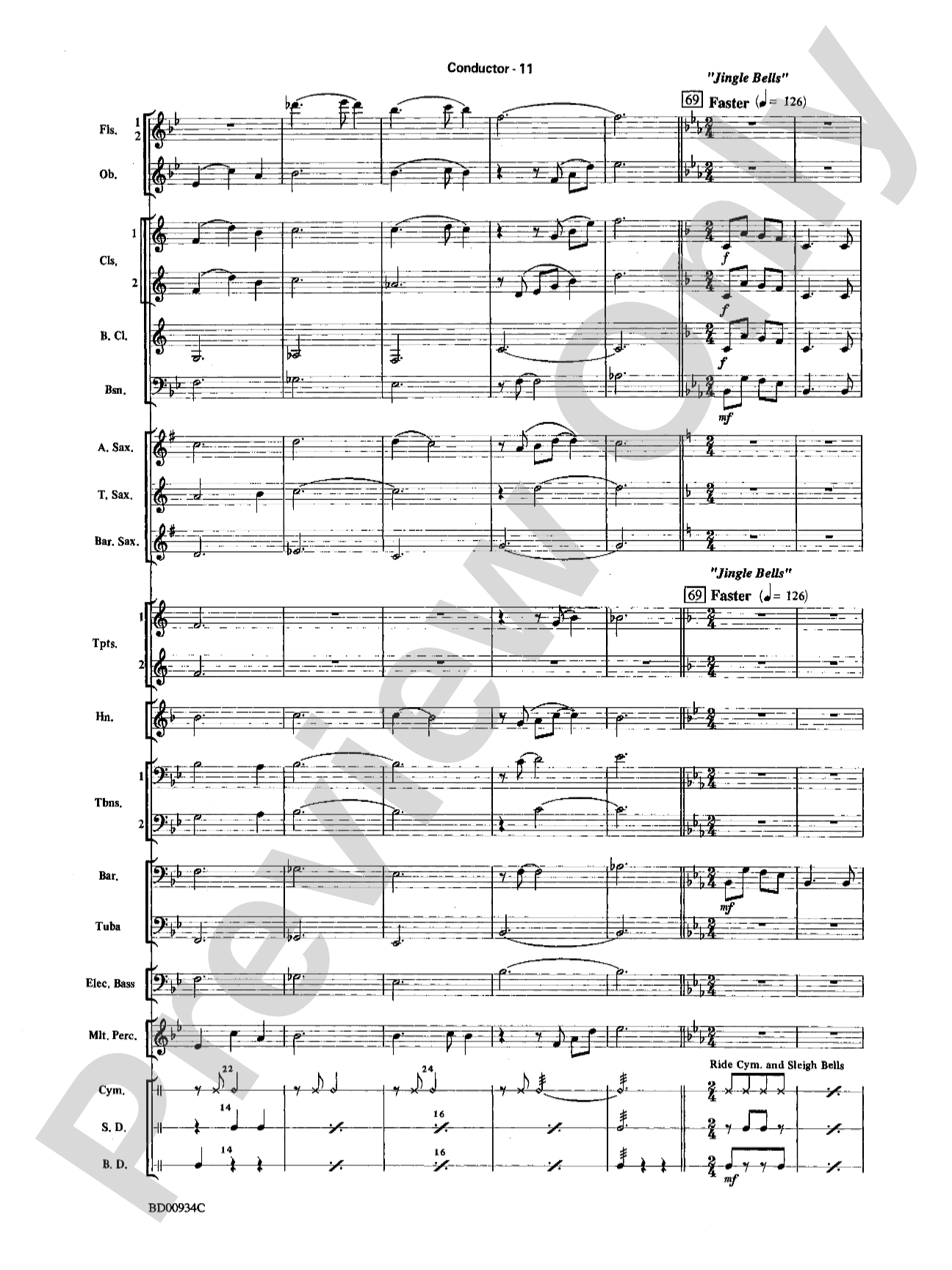 Christmas Magic: Concert Band Conductor Score & Parts