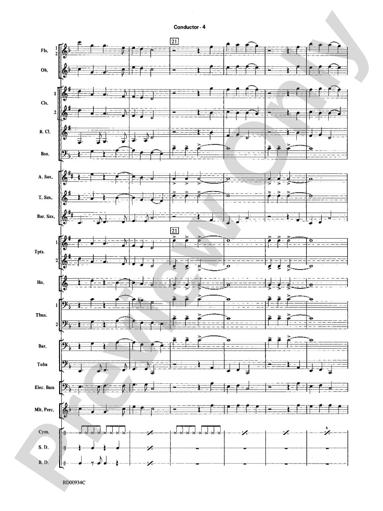Christmas Magic: Concert Band Conductor Score & Parts