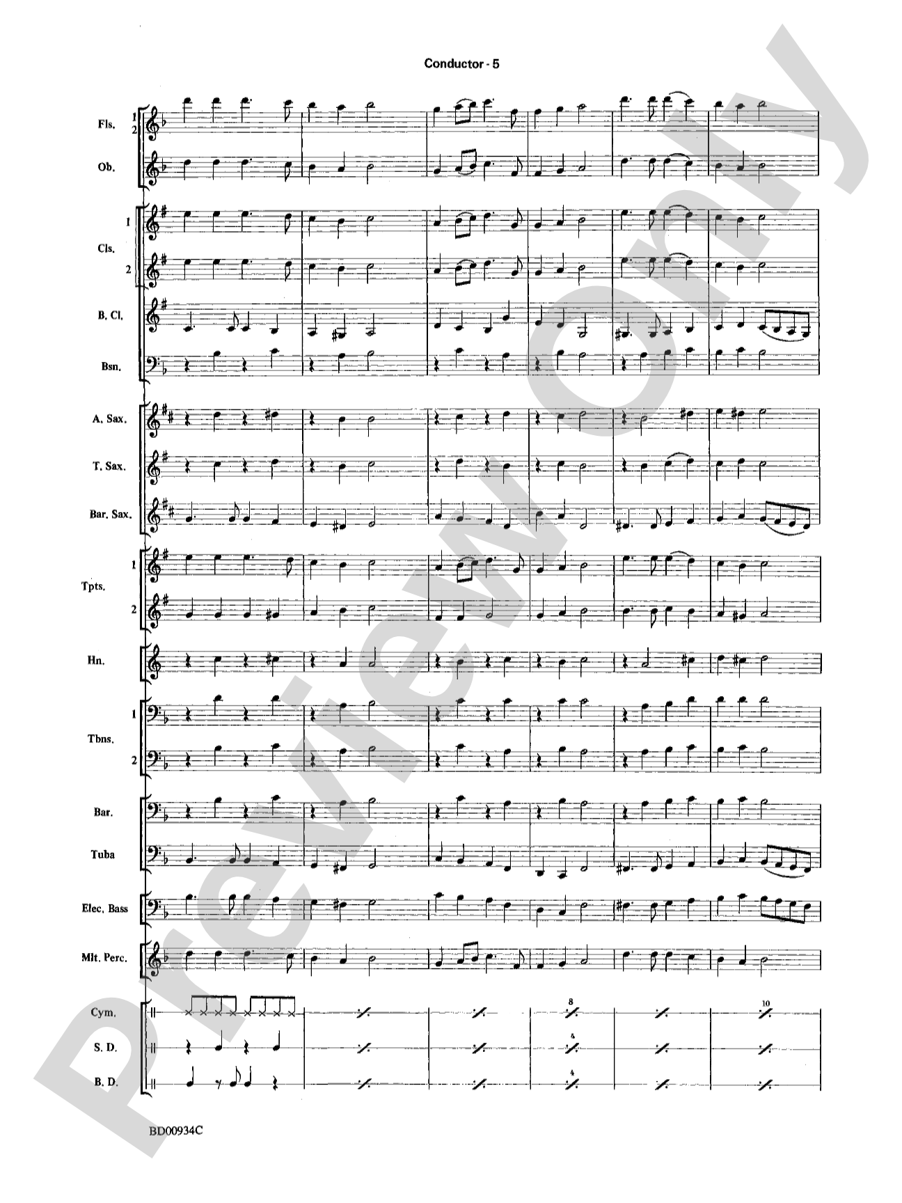 Christmas Magic: Concert Band Conductor Score & Parts