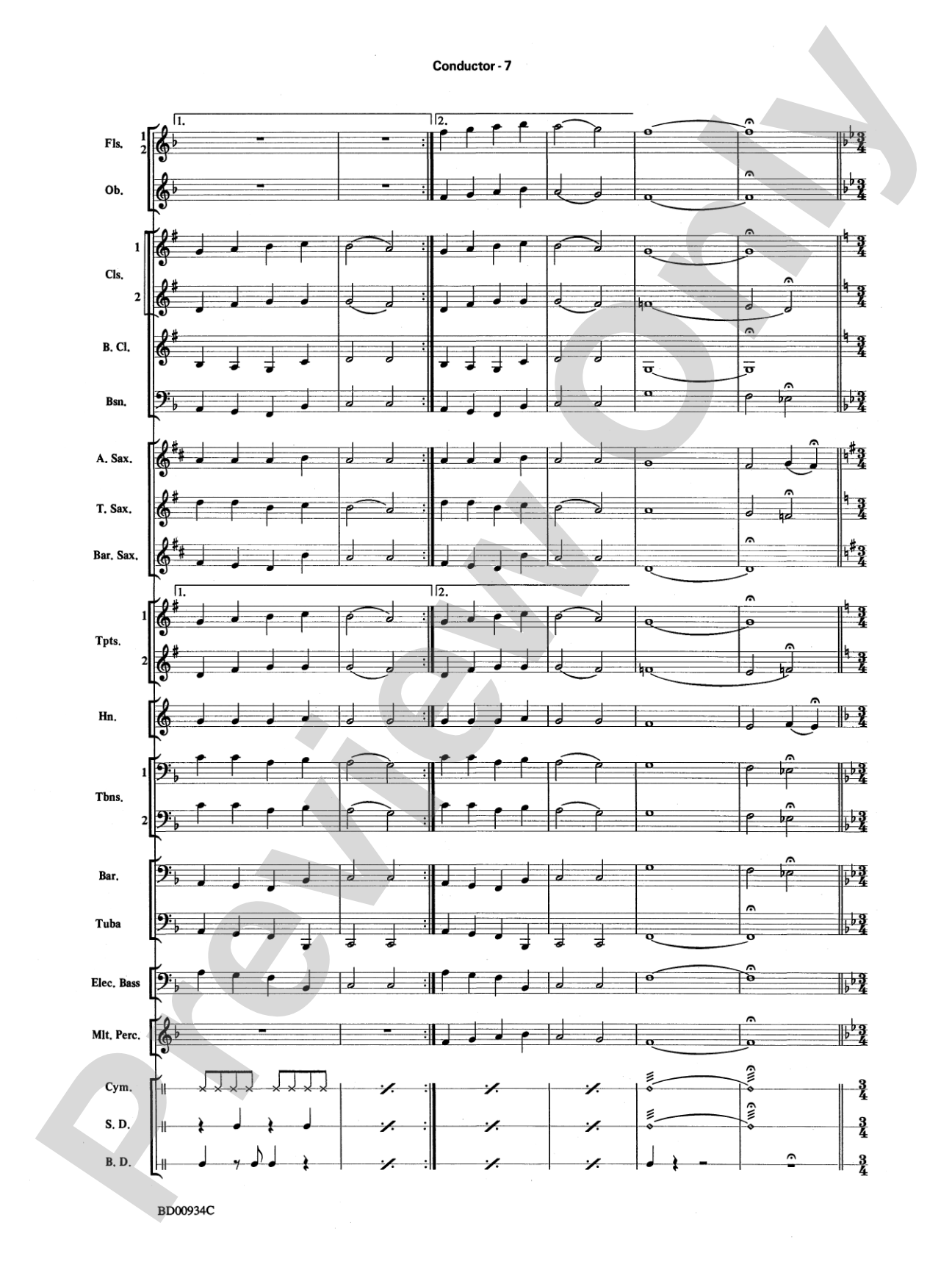 Christmas Magic: Concert Band Conductor Score & Parts
