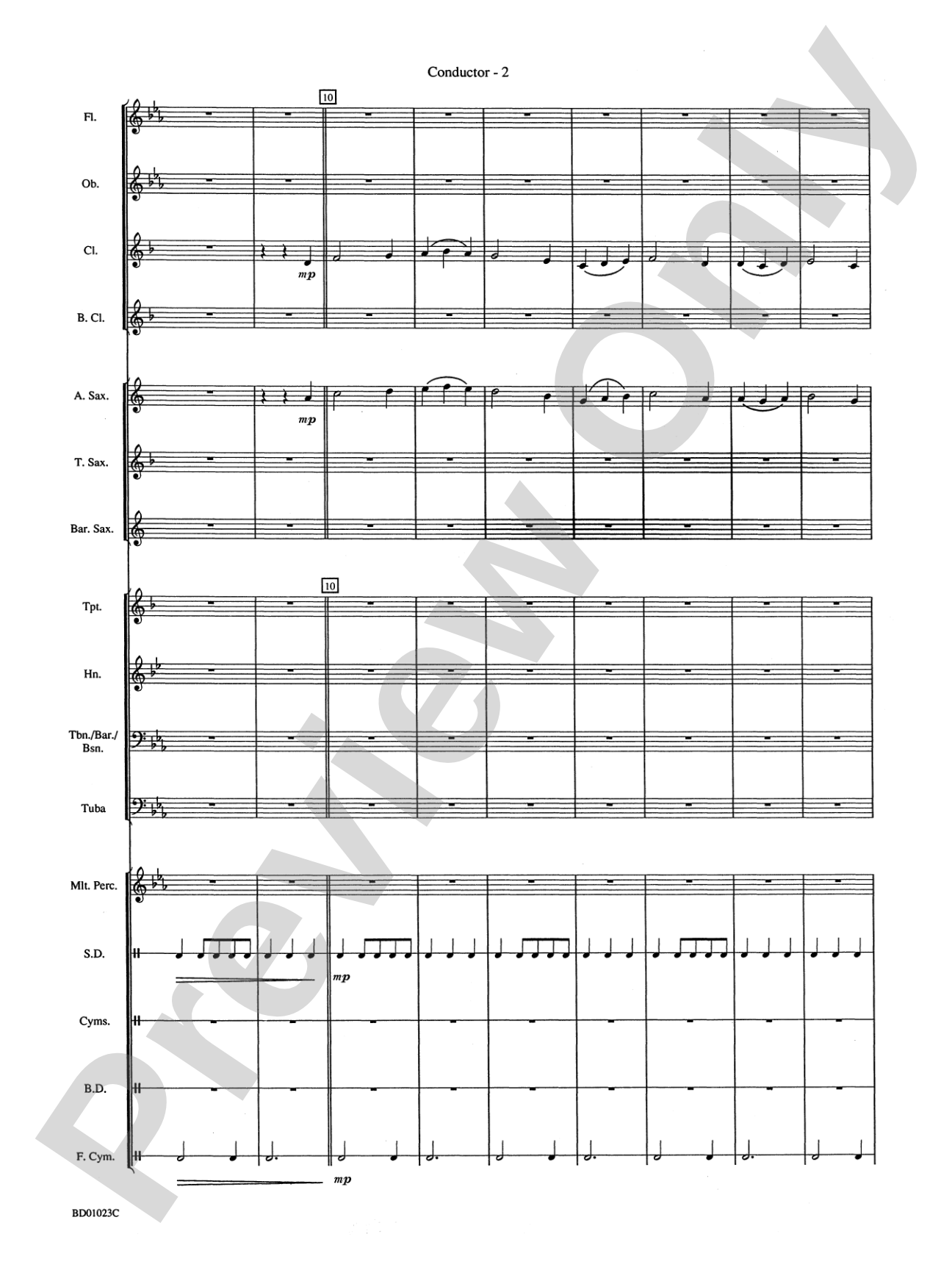 Christmas in England: Concert Band Conductor Score & Parts