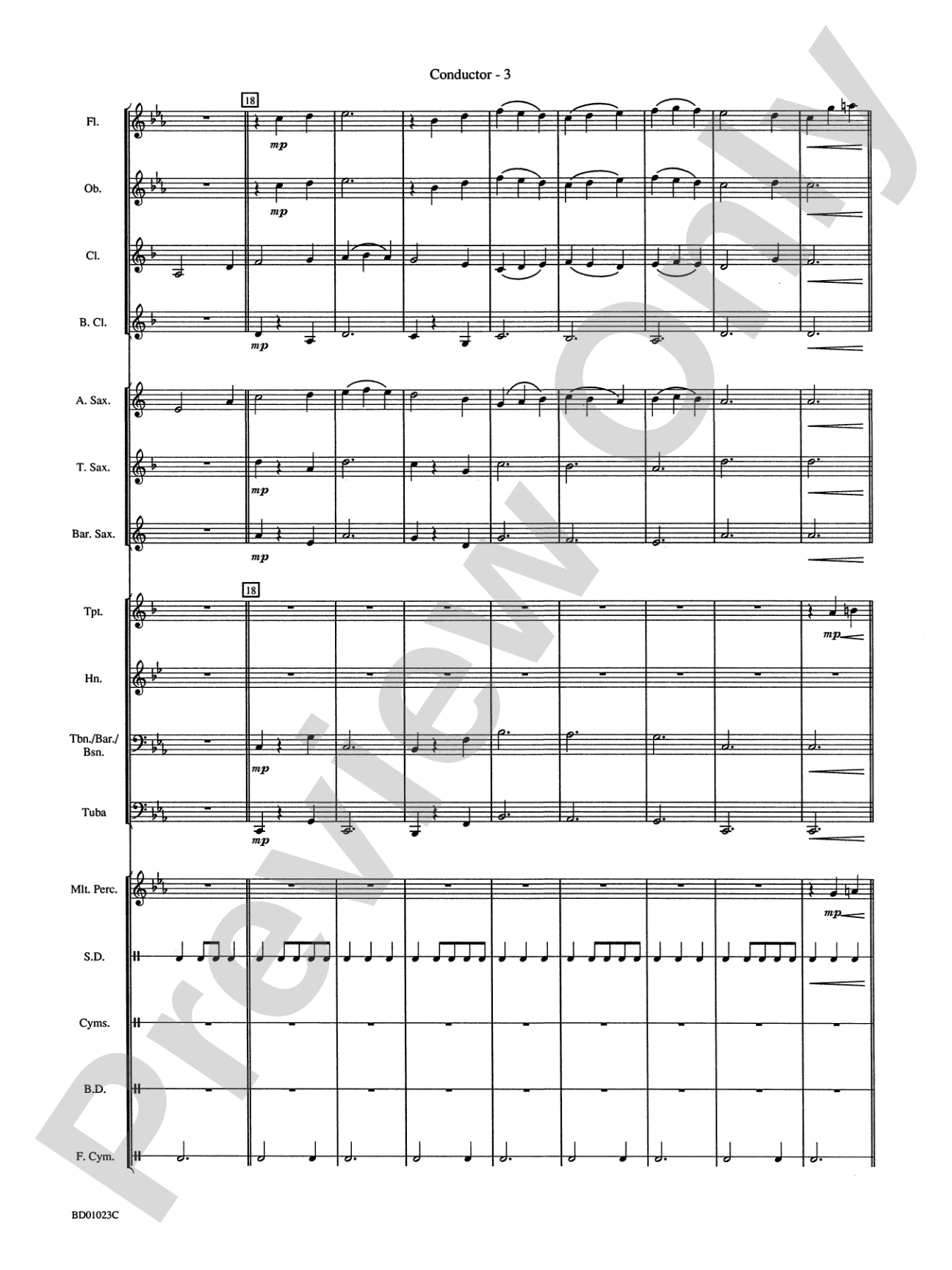Christmas in England: Concert Band Conductor Score & Parts